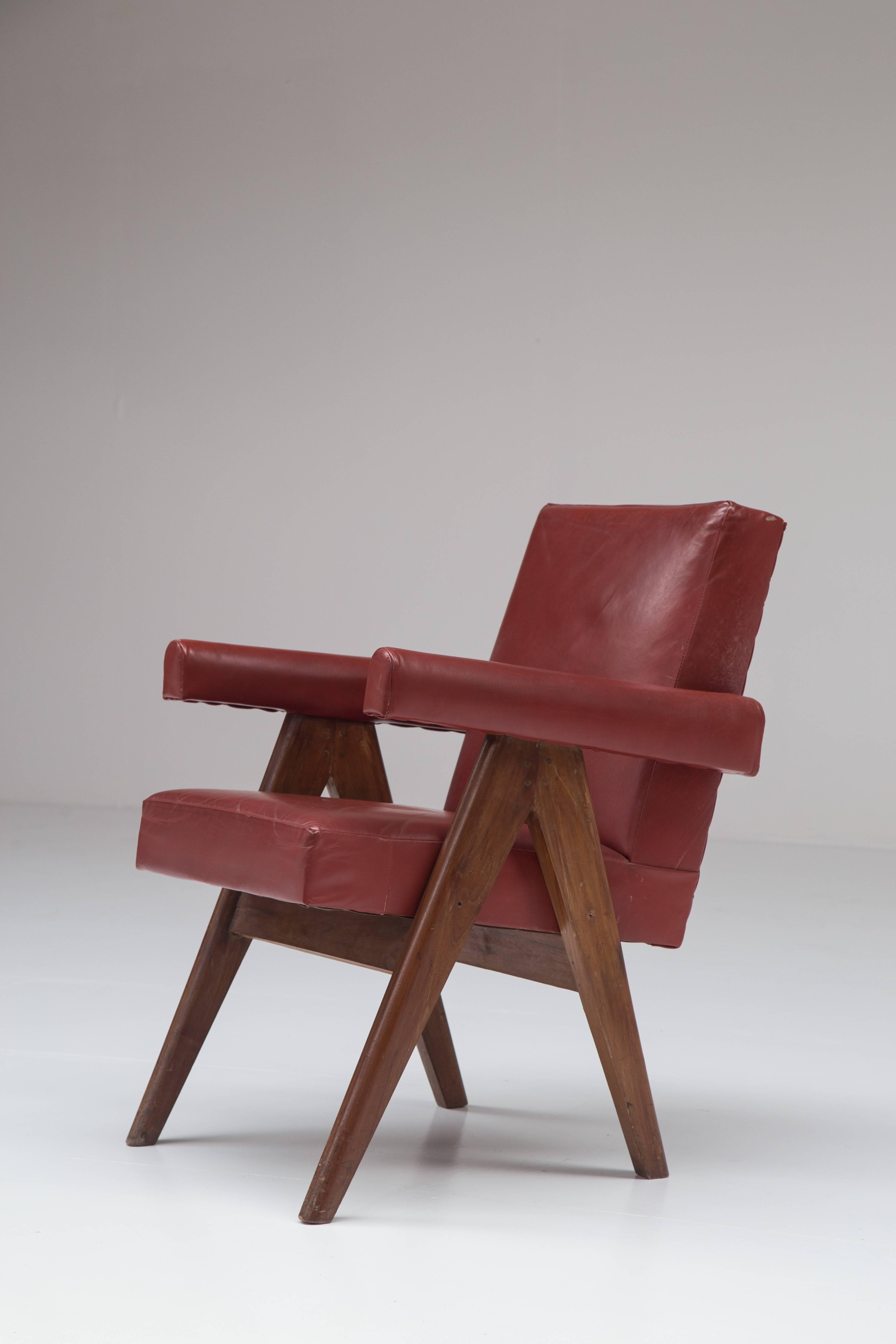 Mid-Century Modern Pierre Jeanneret 'Committee' Lounge Chairs