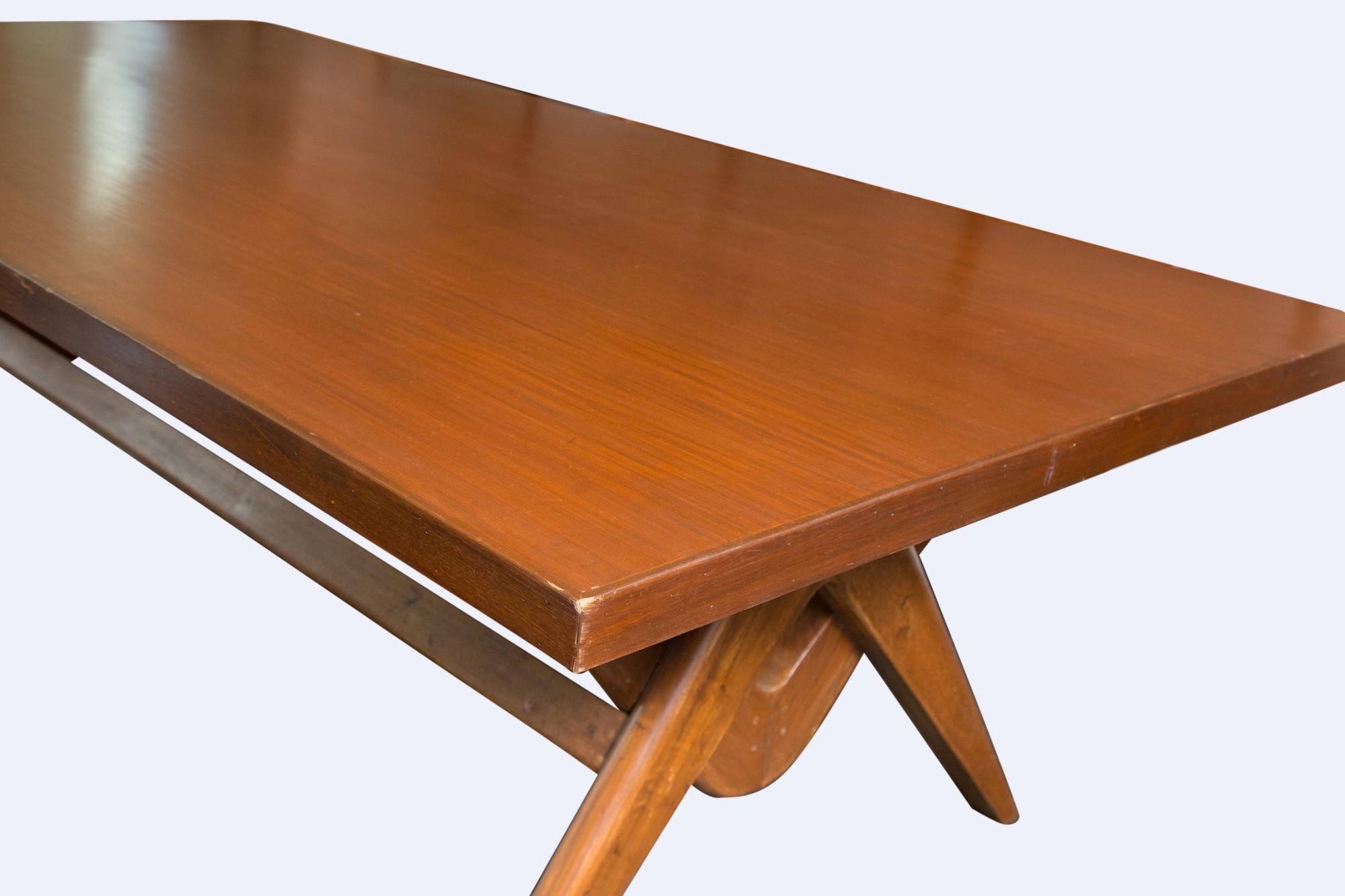 Indian Pierre Jeanneret Committee Table For Sale