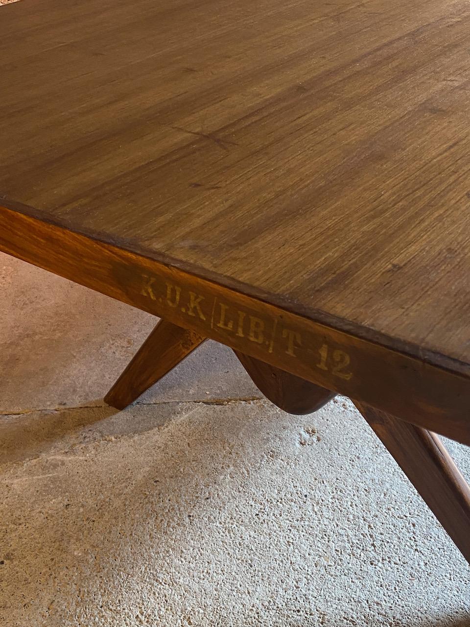 Pierre Jeanneret Committee Table in Teak Chandigarh India Circa 1963-64 8