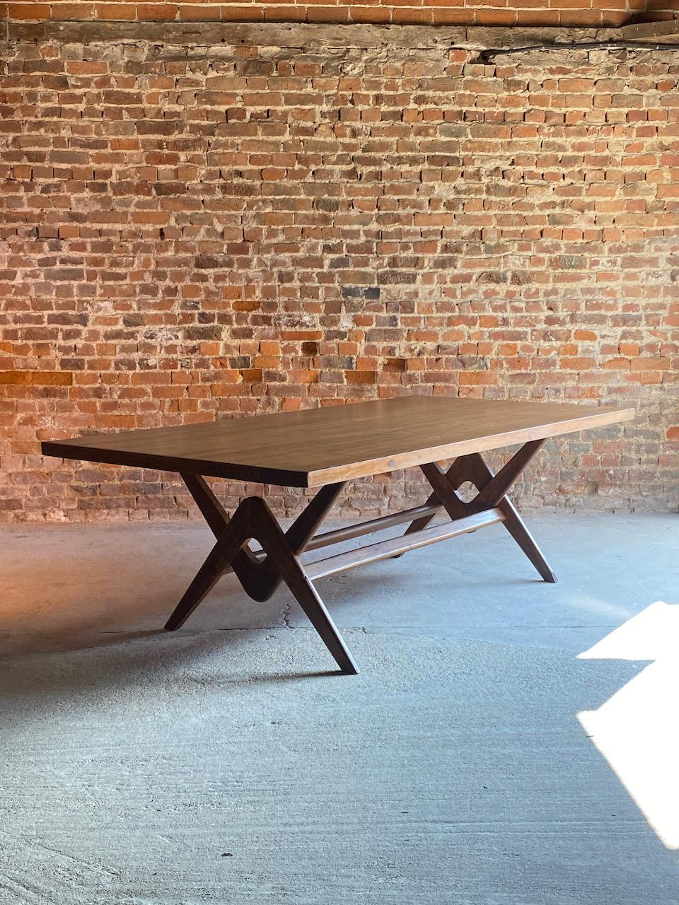 Pierre Jeanneret Committee Table in Teak Chandigarh India Circa 1963-64 10