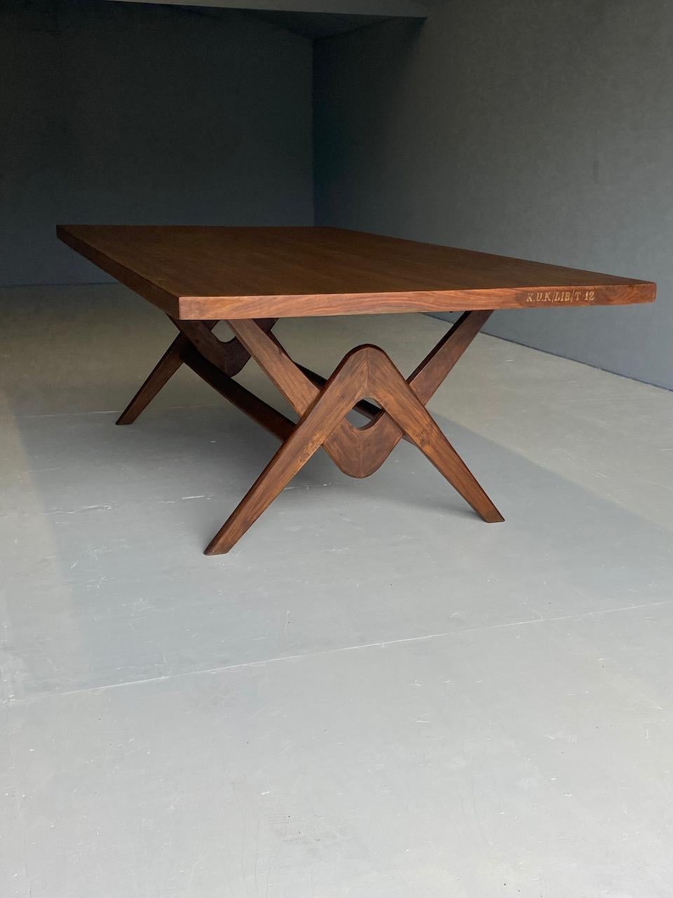 Pierre Jeanneret Committee Table in Teak Chandigarh India Circa 1963-64 In Good Condition In Longdon, Tewkesbury