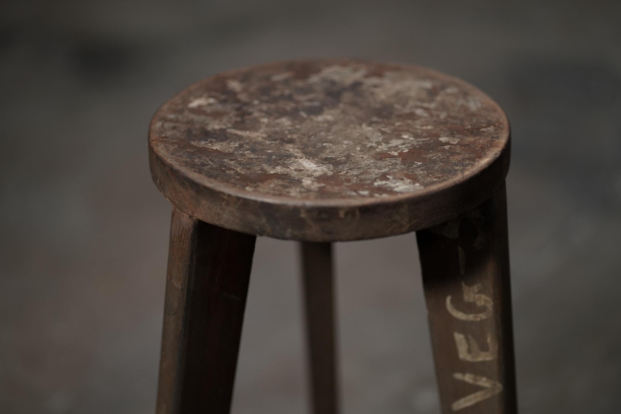 Pierre Jeanneret Counter Stool In Good Condition For Sale In Los Angeles, CA