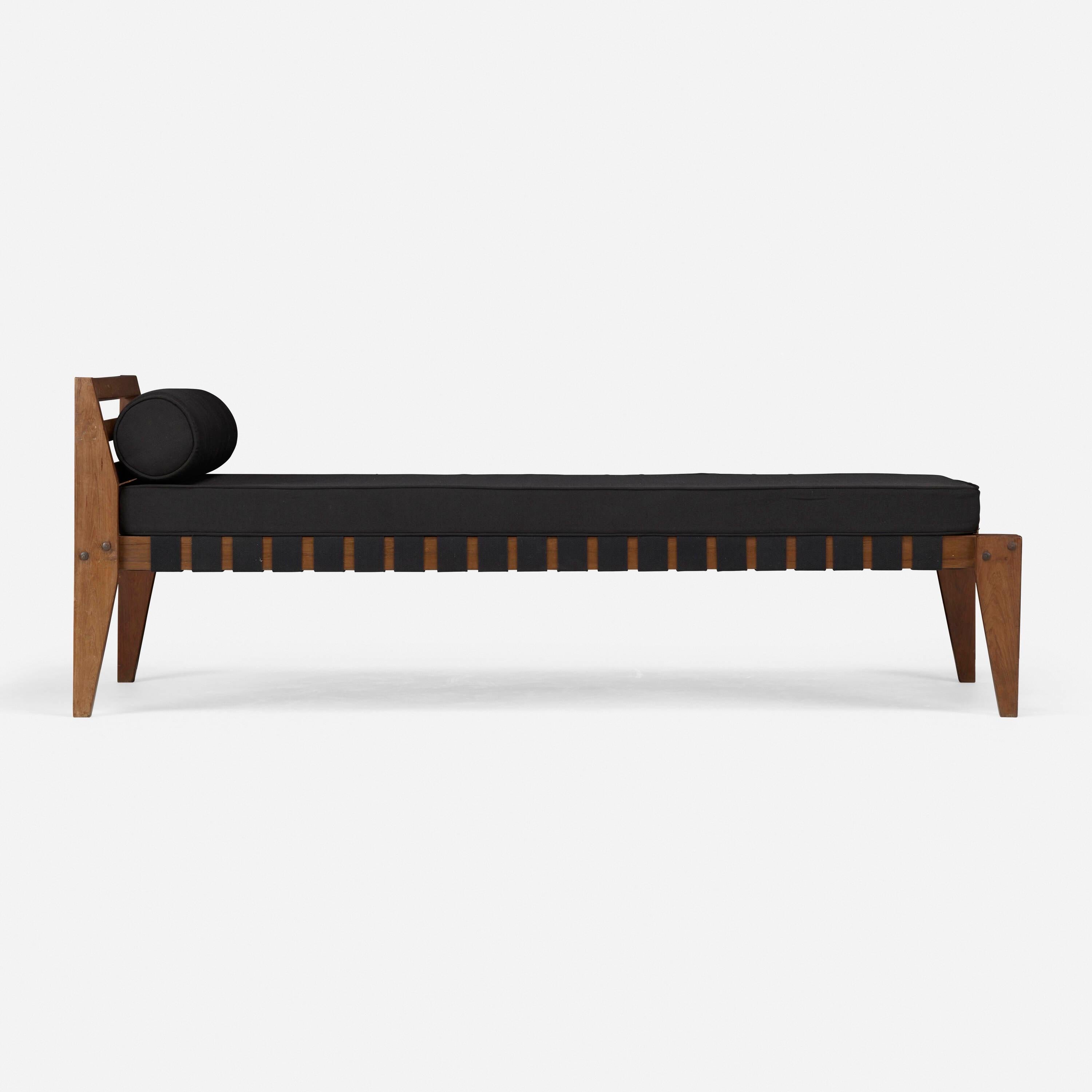 Indian Pierre Jeanneret Daybed from Chandigarh Authentic Mid-Century Modern For Sale