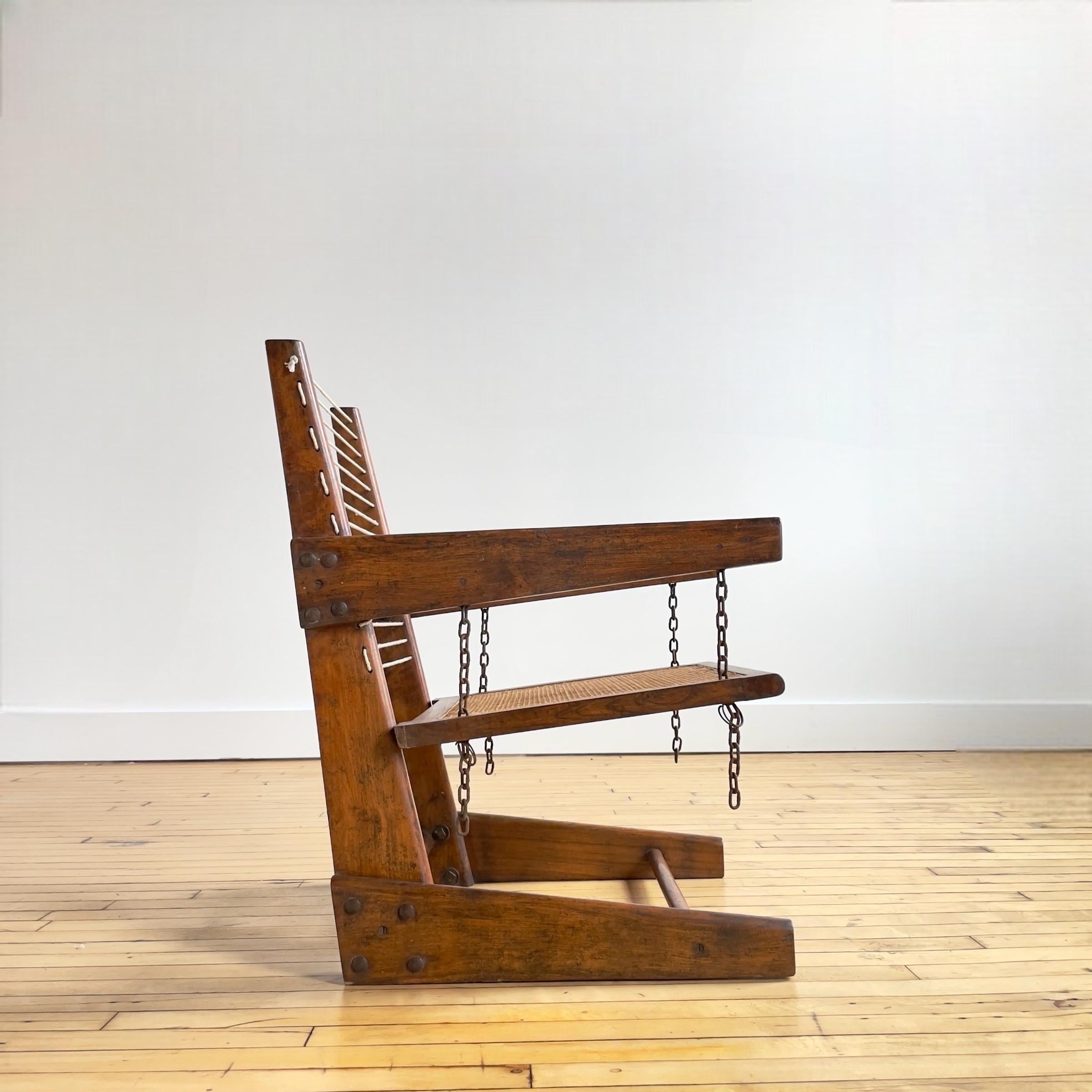 Verstellbarer Sessel von Pierre Jeanneret, Modell PJ-SI-07-A (Moderne) im Angebot