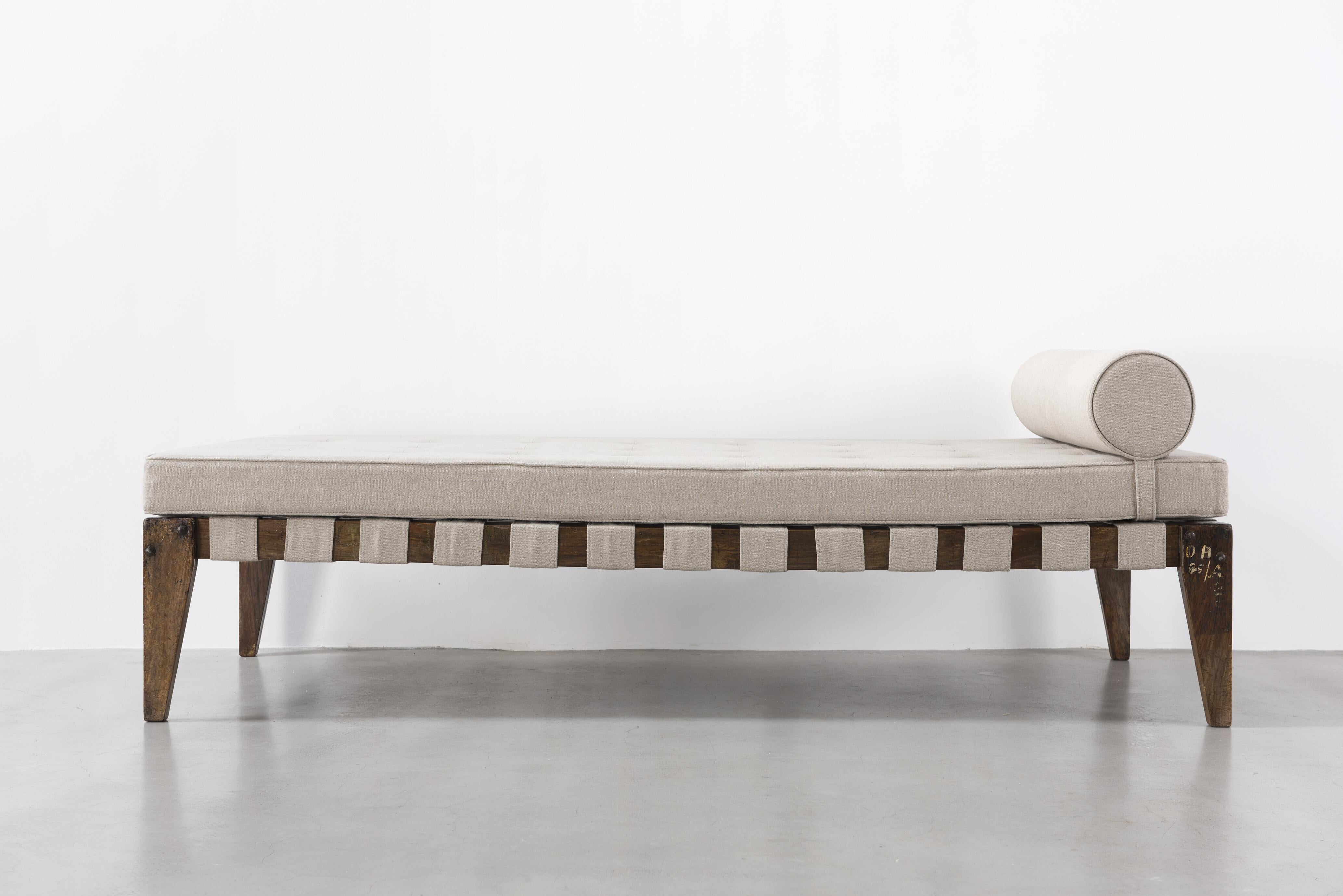 Mid-Century Modern Pierre Jeanneret, Demountable Bed, circa 1955-1956