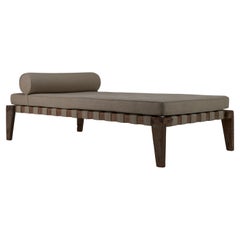 Pierre Jeanneret, Demountable Daybed, Teak & Linen, Chandigarh, India c 1955/56
