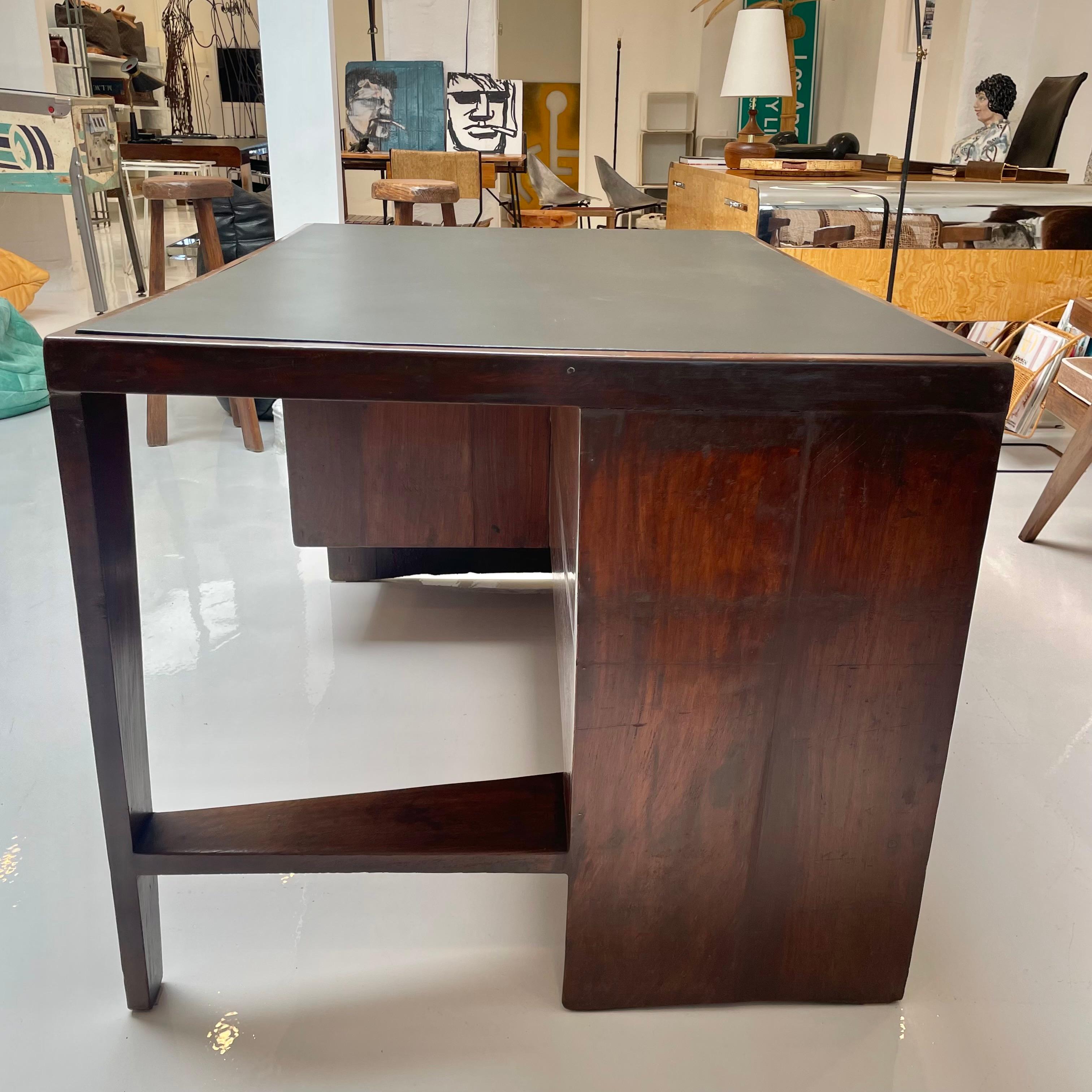 Pierre Jeanneret Desk, 1950s Chandigargh In Excellent Condition For Sale In Los Angeles, CA