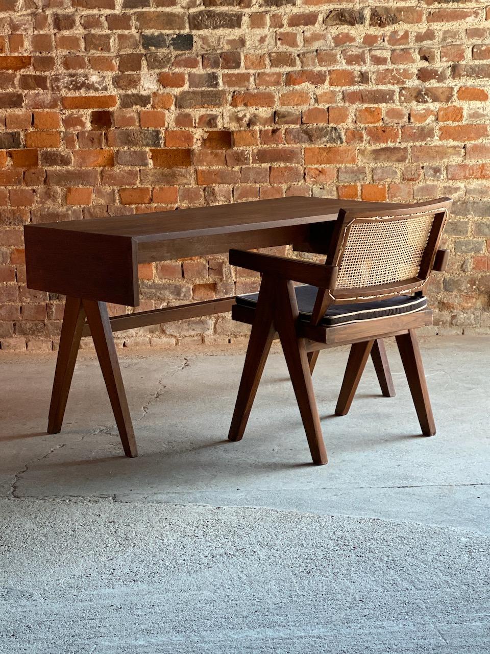 Pierre Jeanneret Desk and Chair, College of Architecture, Chandigarh, circa 1955 6