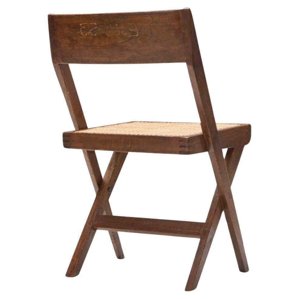 Mid-20th Century Pierre Jeanneret Desk and Office Chair from Chandigarh For Sale