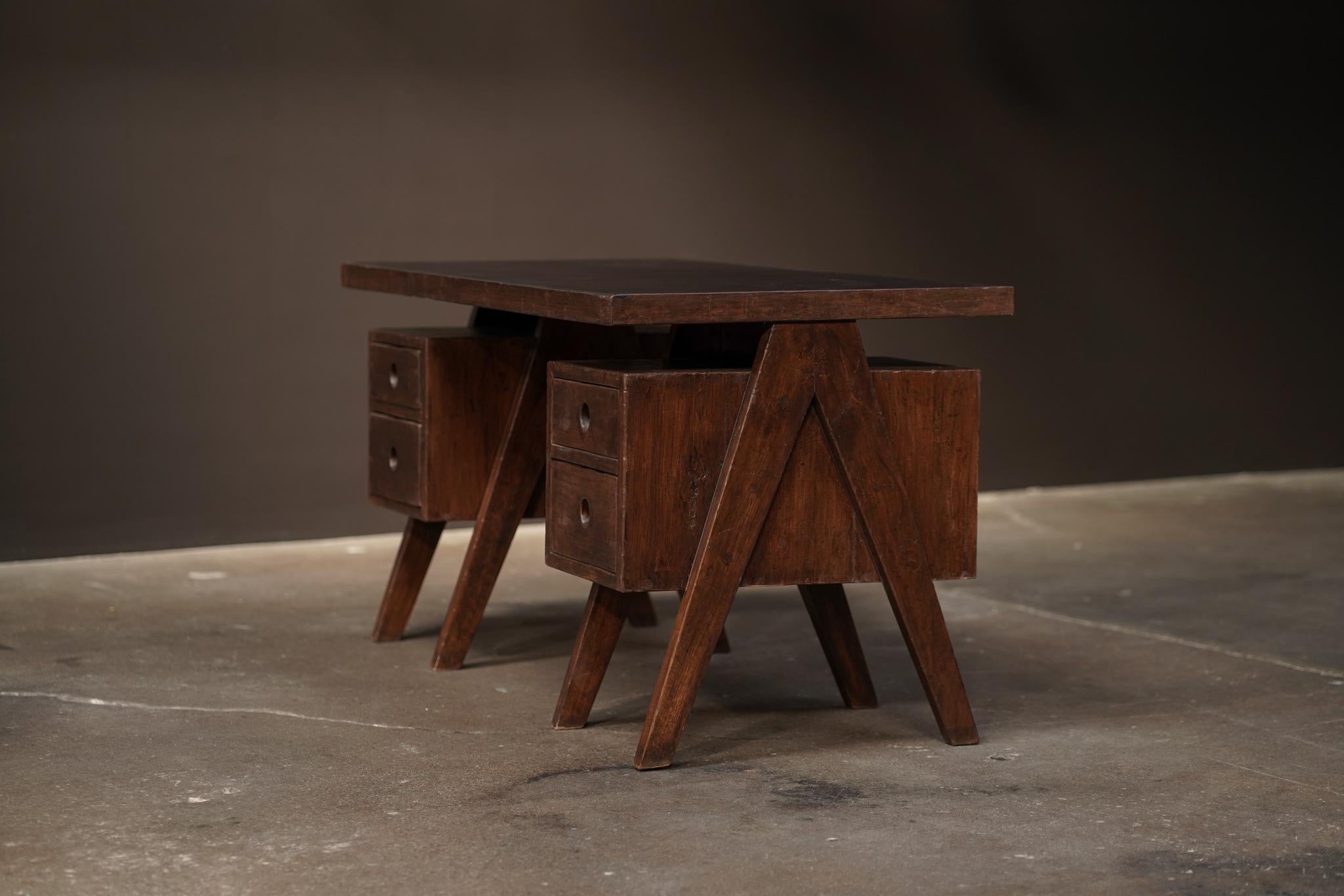 Mid-20th Century Pierre Jeanneret Desk from Chandigarh For Sale