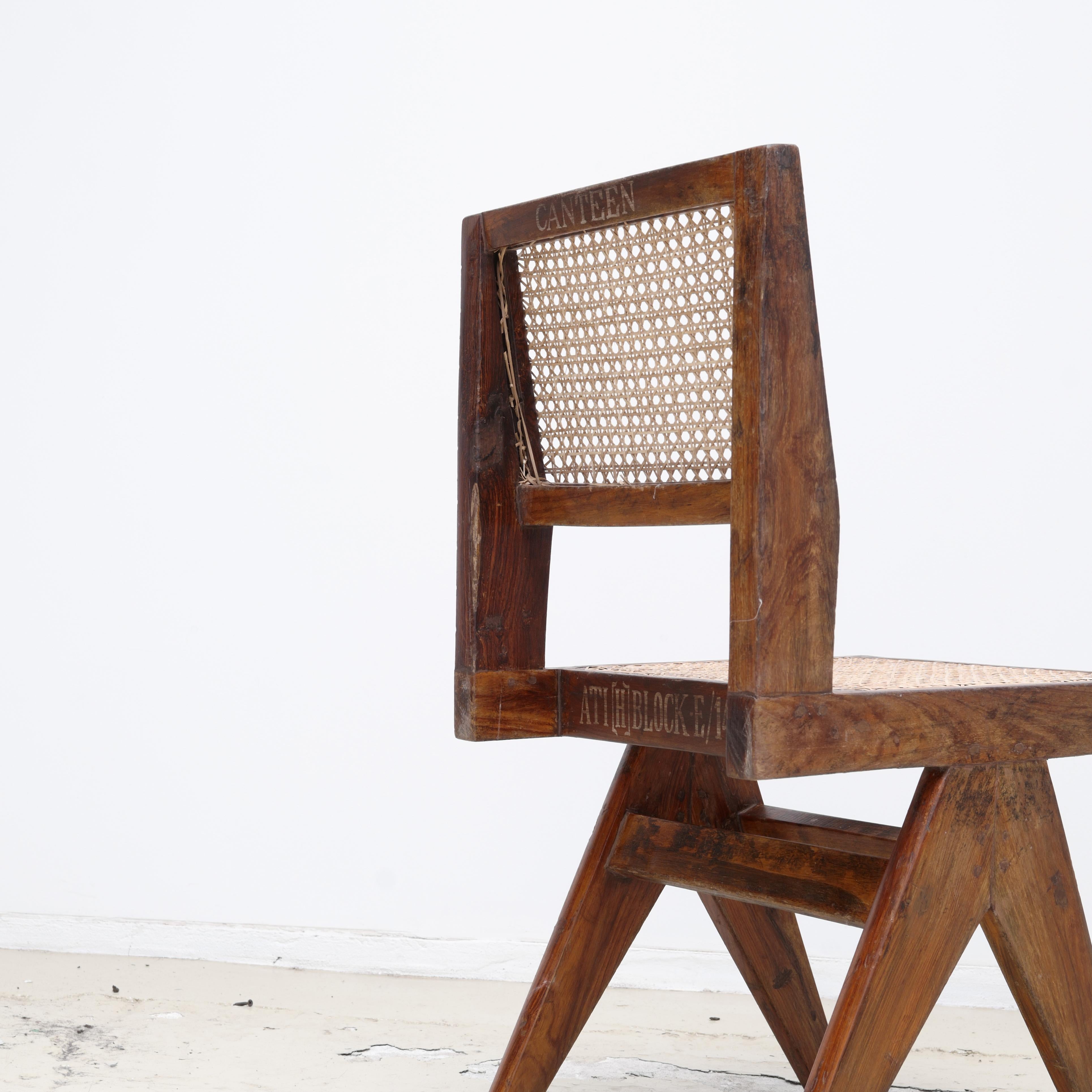 Indian Pierre Jeanneret , Dining Chair for Chandigarh, Teak , 1962s , set of 4