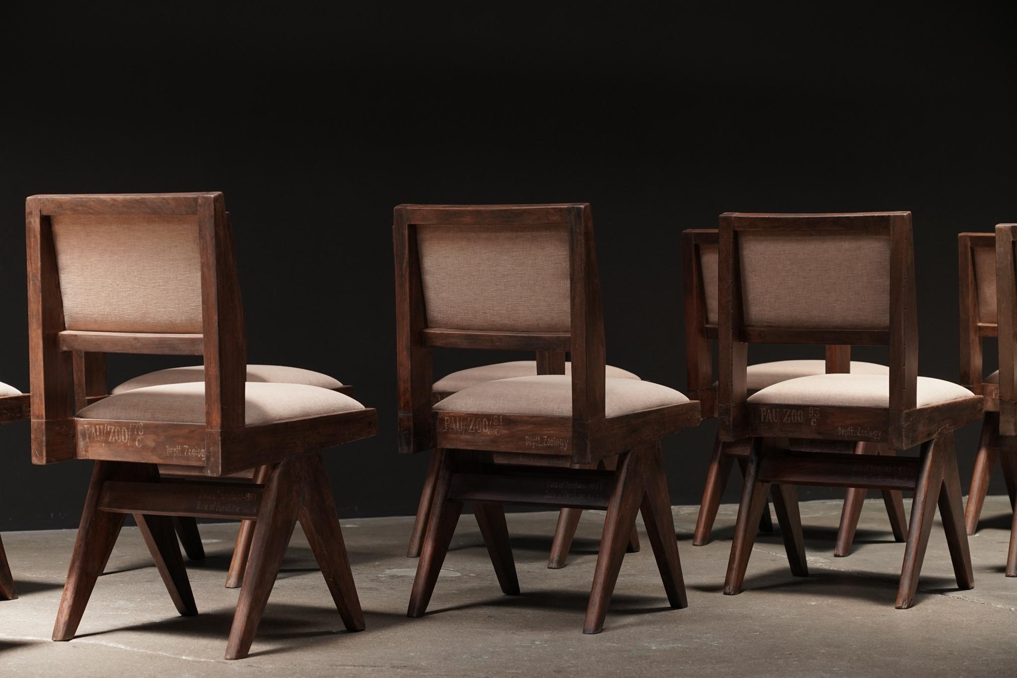 Sedia da pranzo Pierre Jeanneret in vendita 1