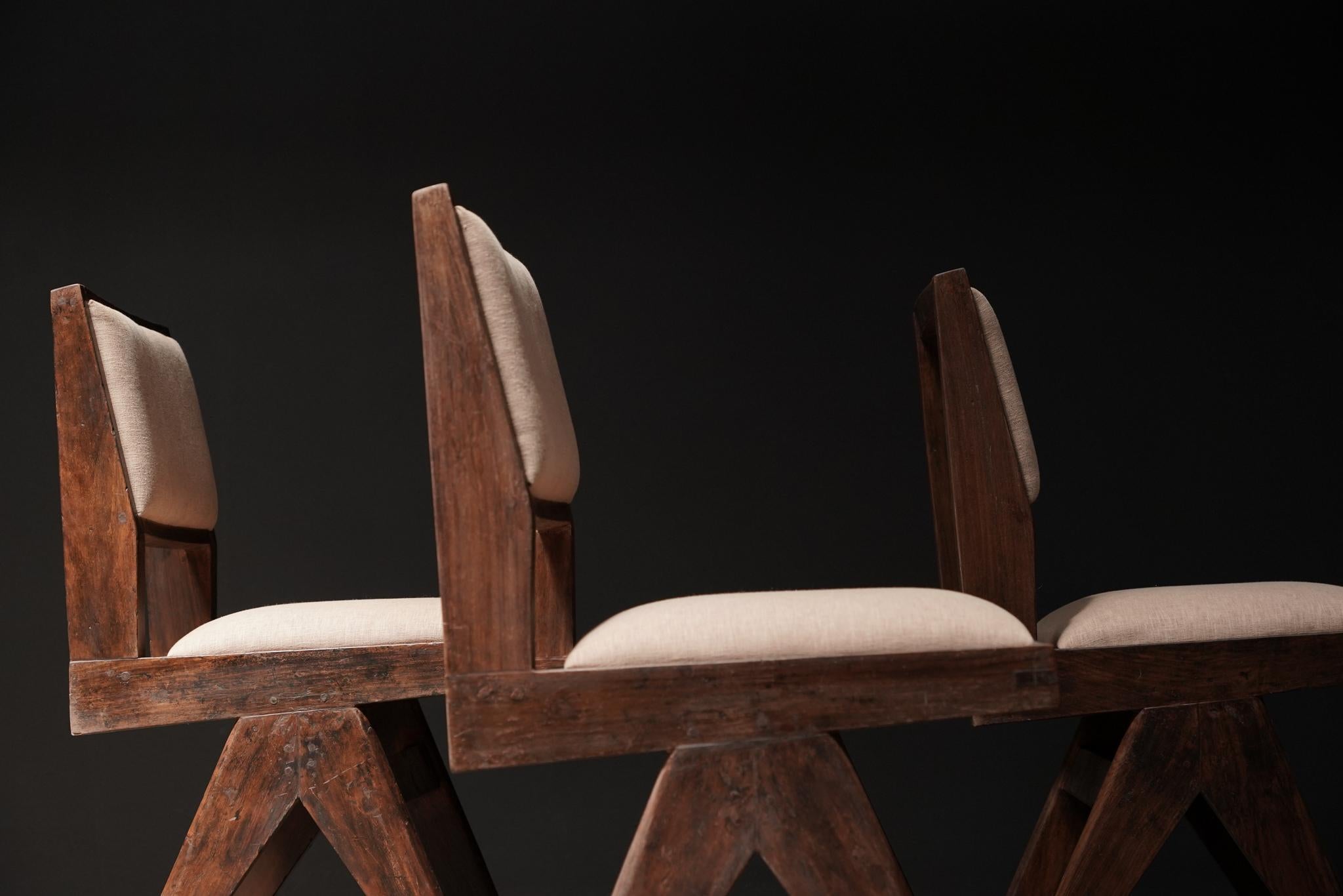 Sedia da pranzo Pierre Jeanneret in vendita 2