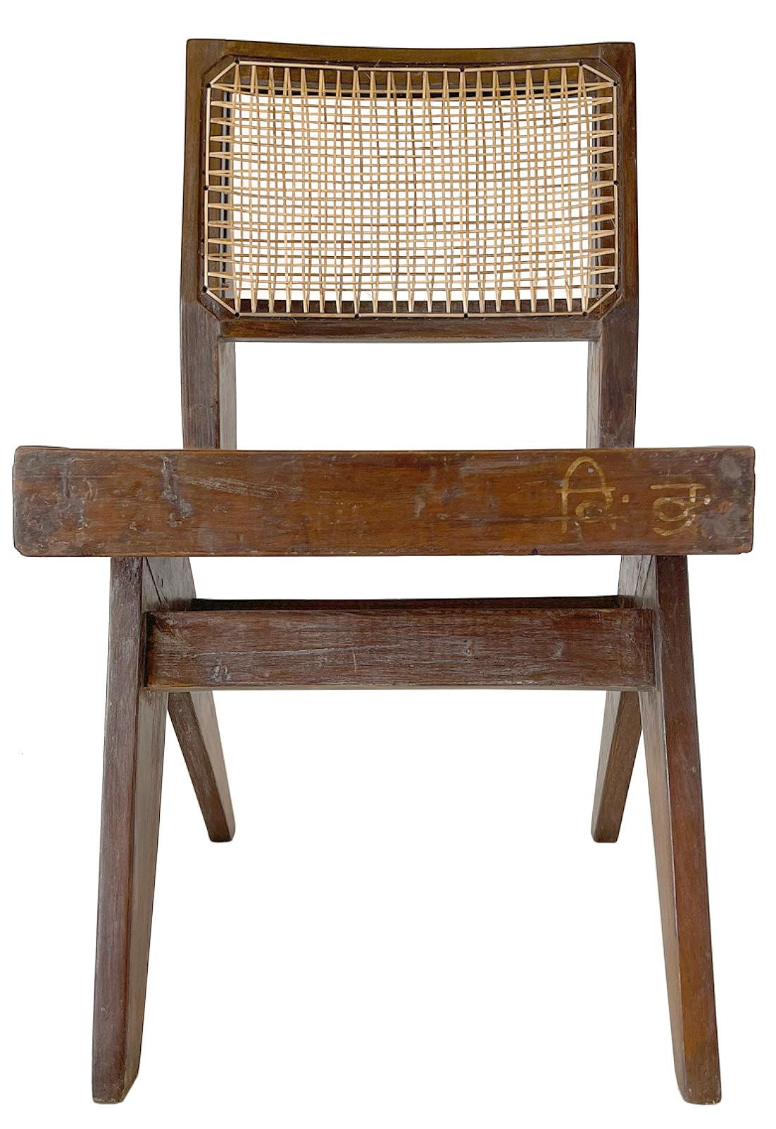 Pierre Jeanneret Dining Chairs in Teak In Good Condition For Sale In Toronto, Ontario