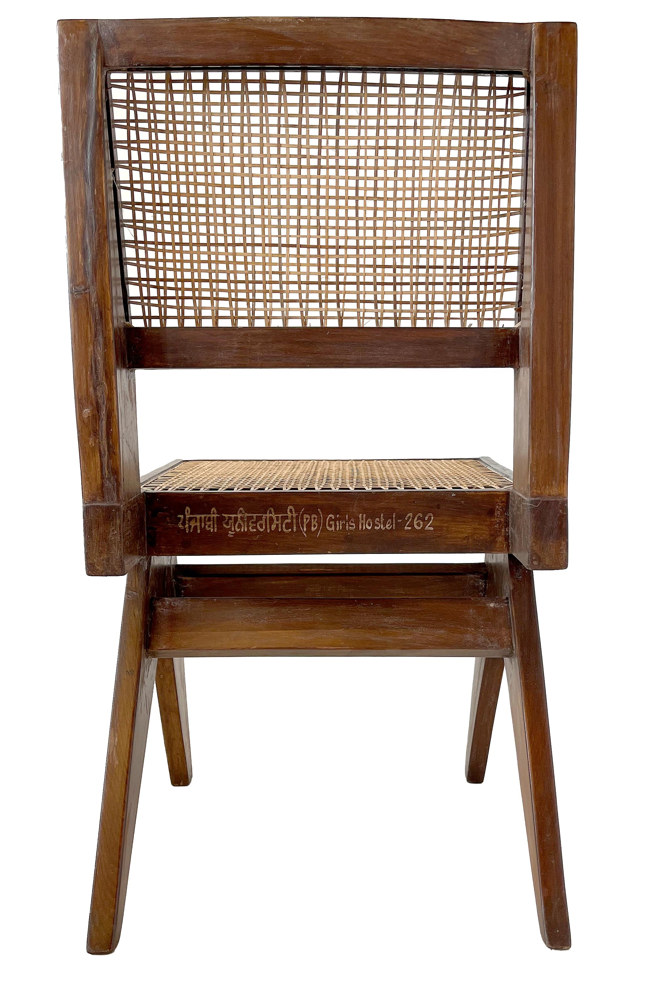 Pierre Jeanneret Dining Chairs in Teak For Sale 2
