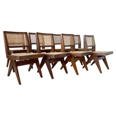 Used Pierre Jeanneret Dining Chairs in Teak