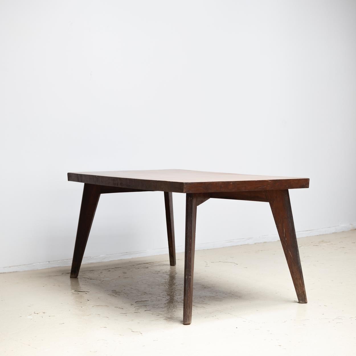 Indian Pierre Jeanneret Dining Table, Chandigarh, Circa 1960s