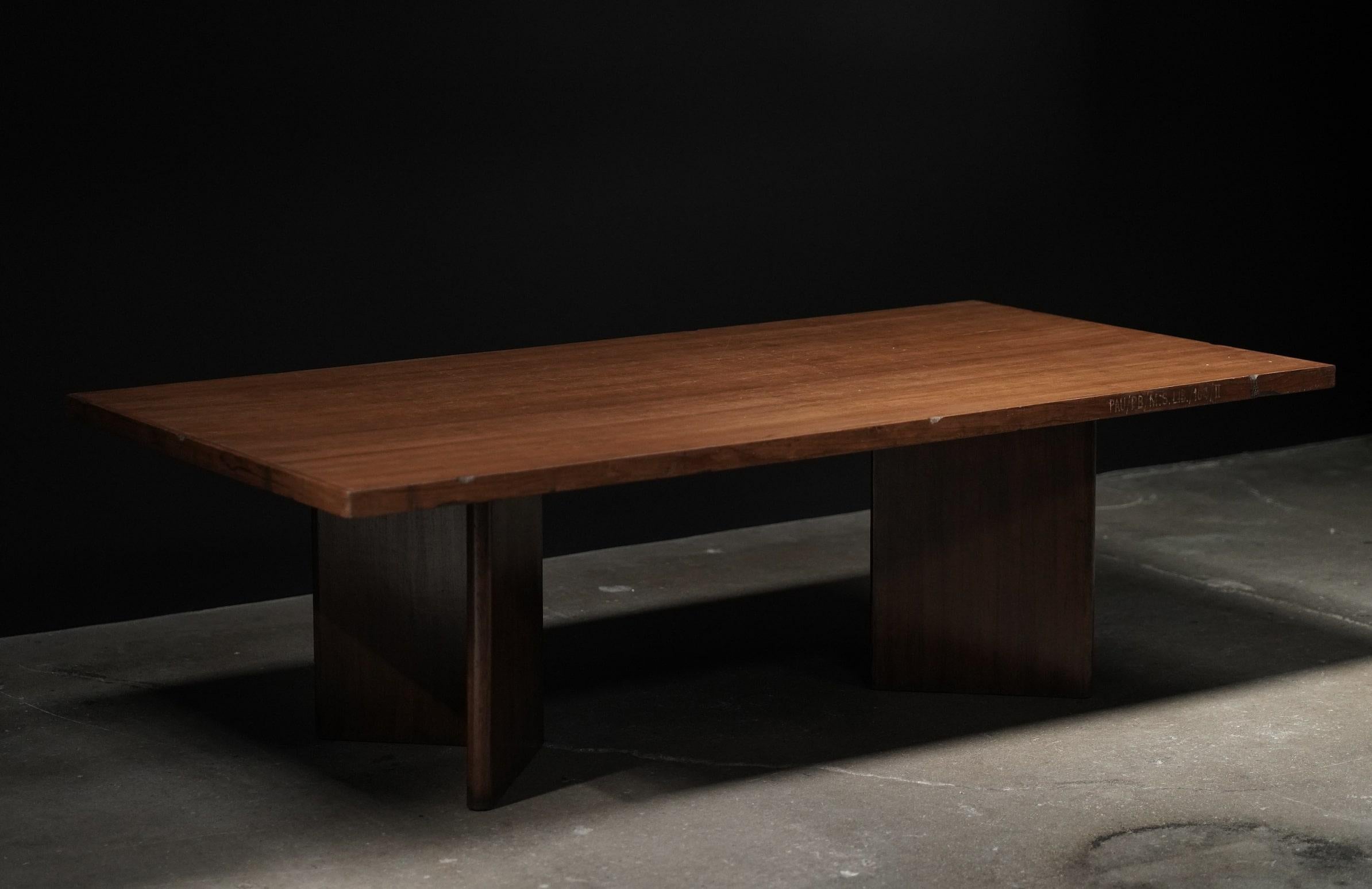 Mid-20th Century Pierre Jeanneret Dining Table For Sale