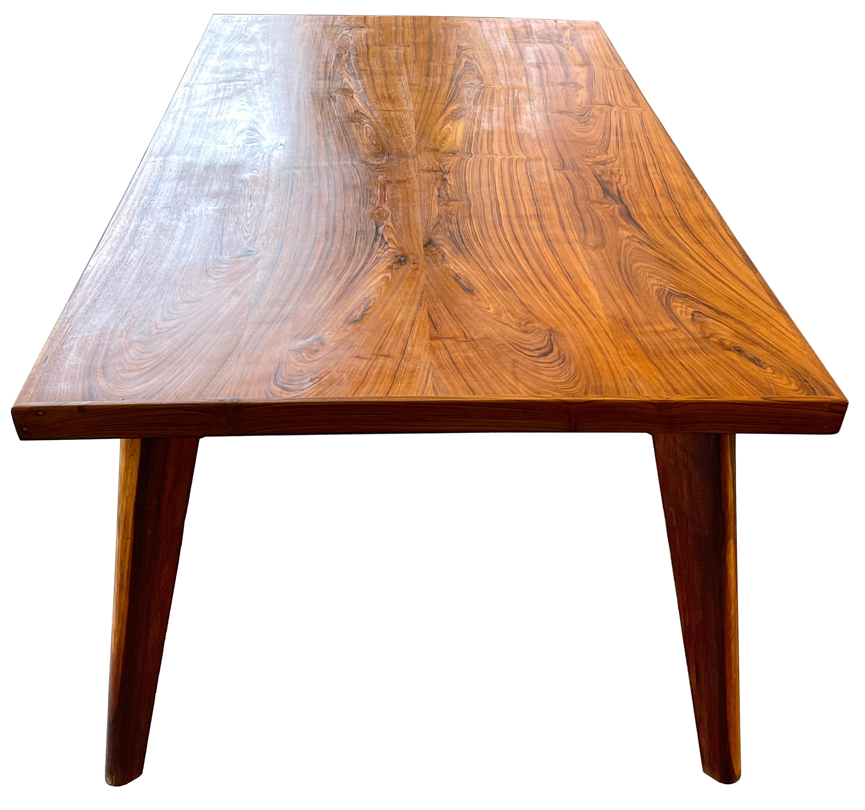 Pierre Jeanneret Dining Table in Sissoo Wood 5