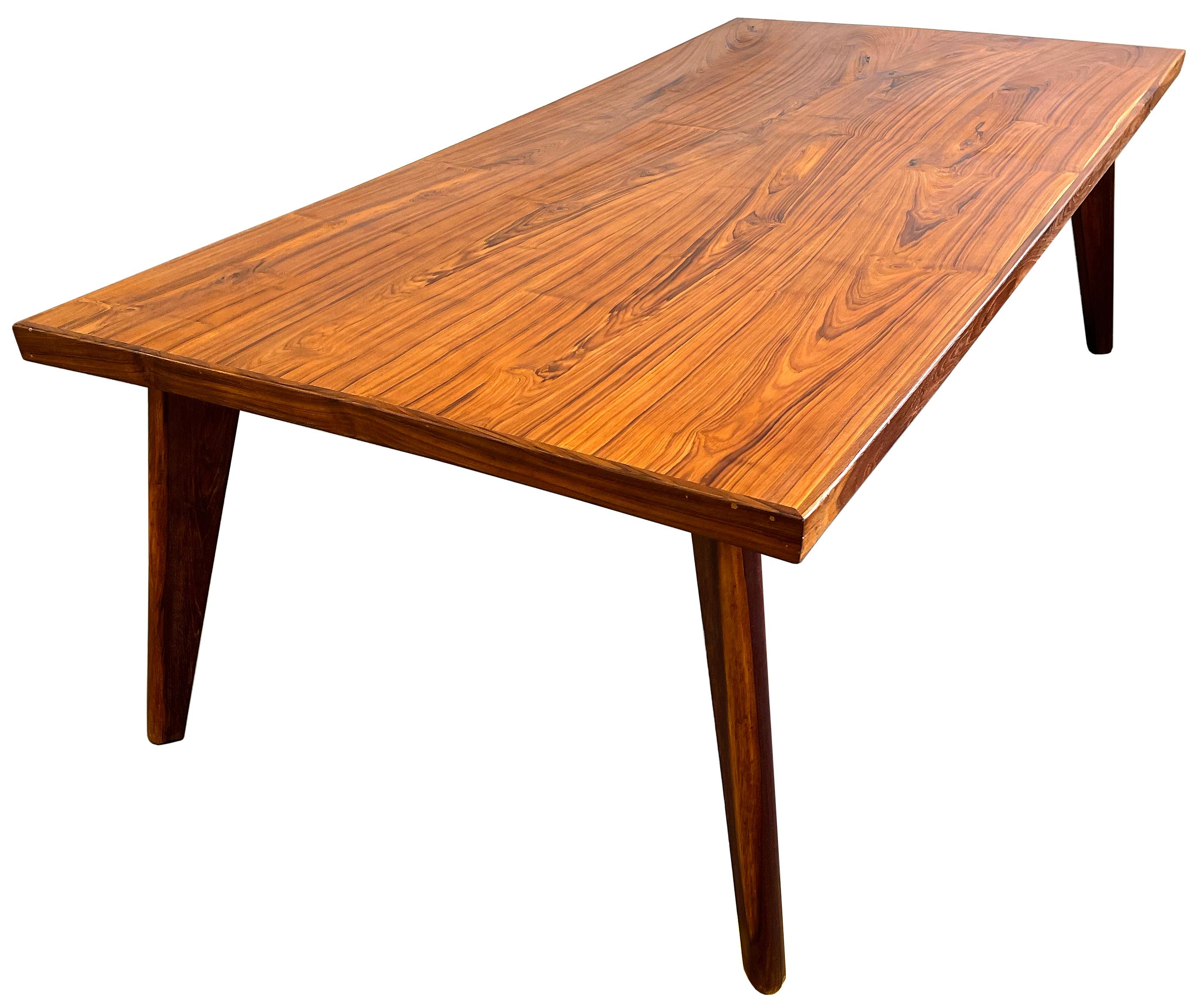 Mid-Century Modern Pierre Jeanneret Dining Table in Sissoo Wood