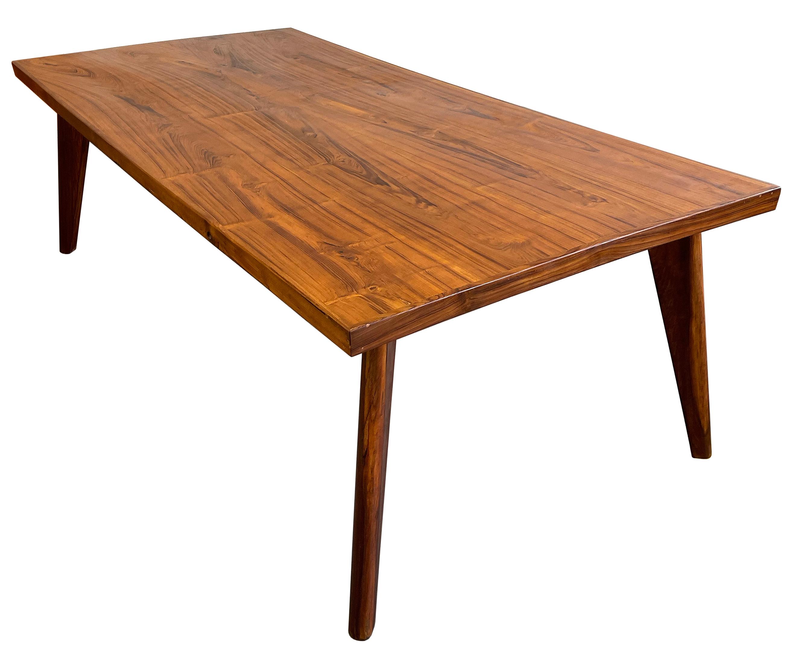 Indian Pierre Jeanneret Dining Table in Sissoo Wood