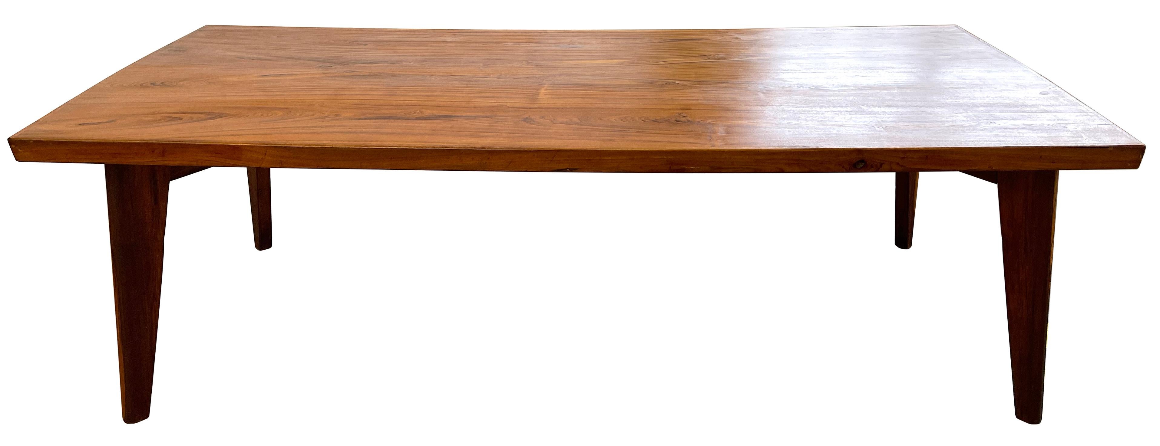 Mid-20th Century Pierre Jeanneret Dining Table in Sissoo Wood