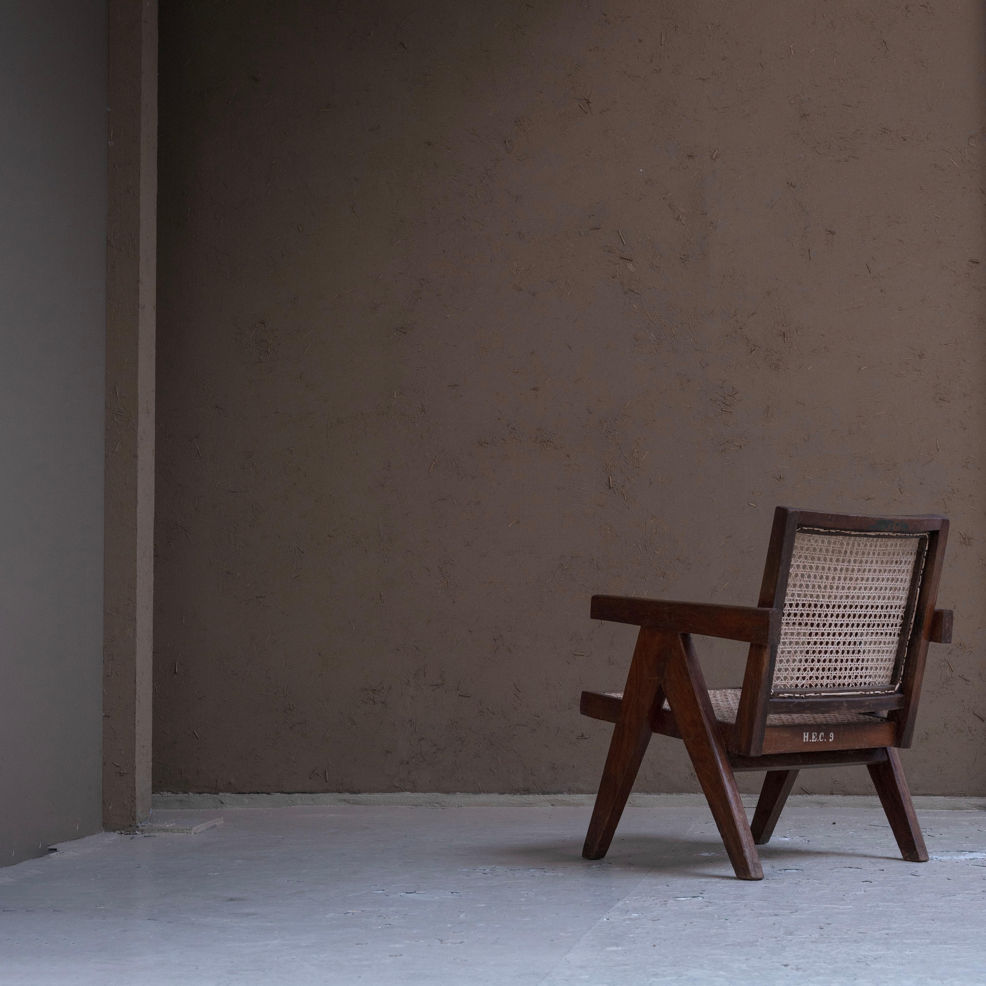 Pierre Jeanneret , Easy Arm Chair for Chandigarh, Teak , 1960s In Good Condition In Edogawa-ku Tokyo, JP