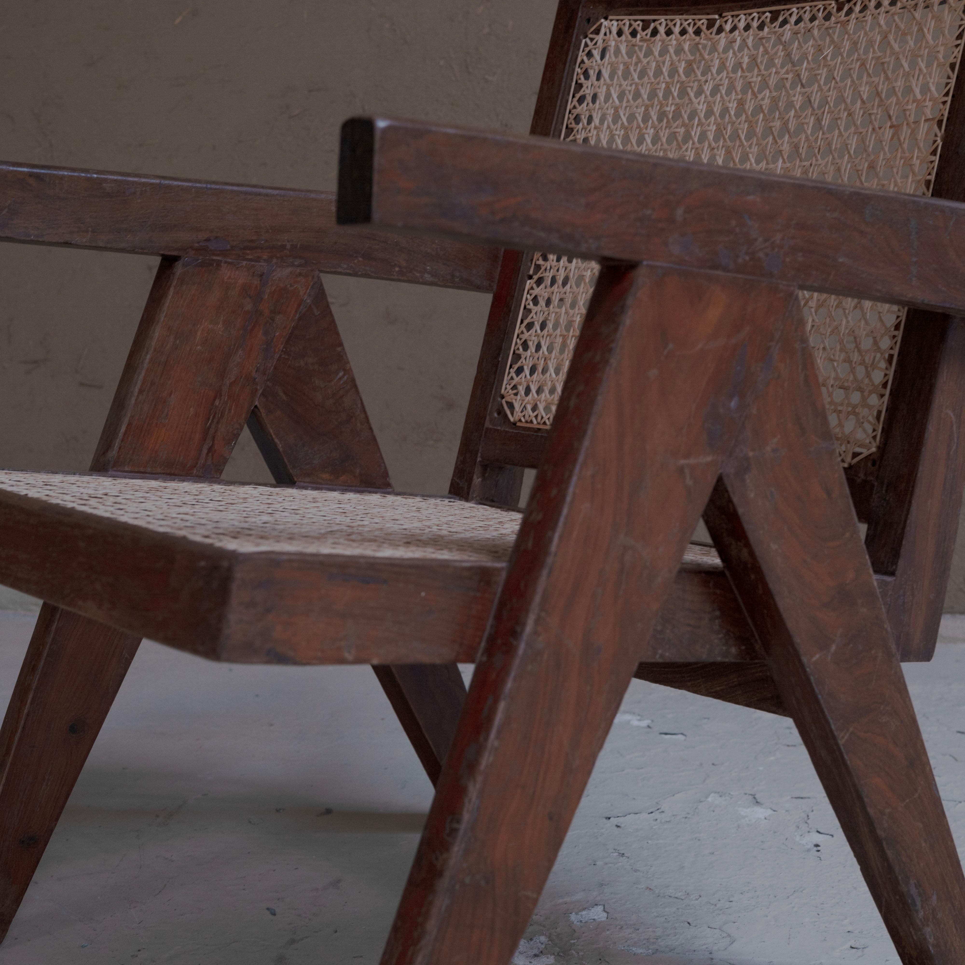 Pierre Jeanneret , Easy Arm Chair for Chandigarh, Teak , 1960s 5