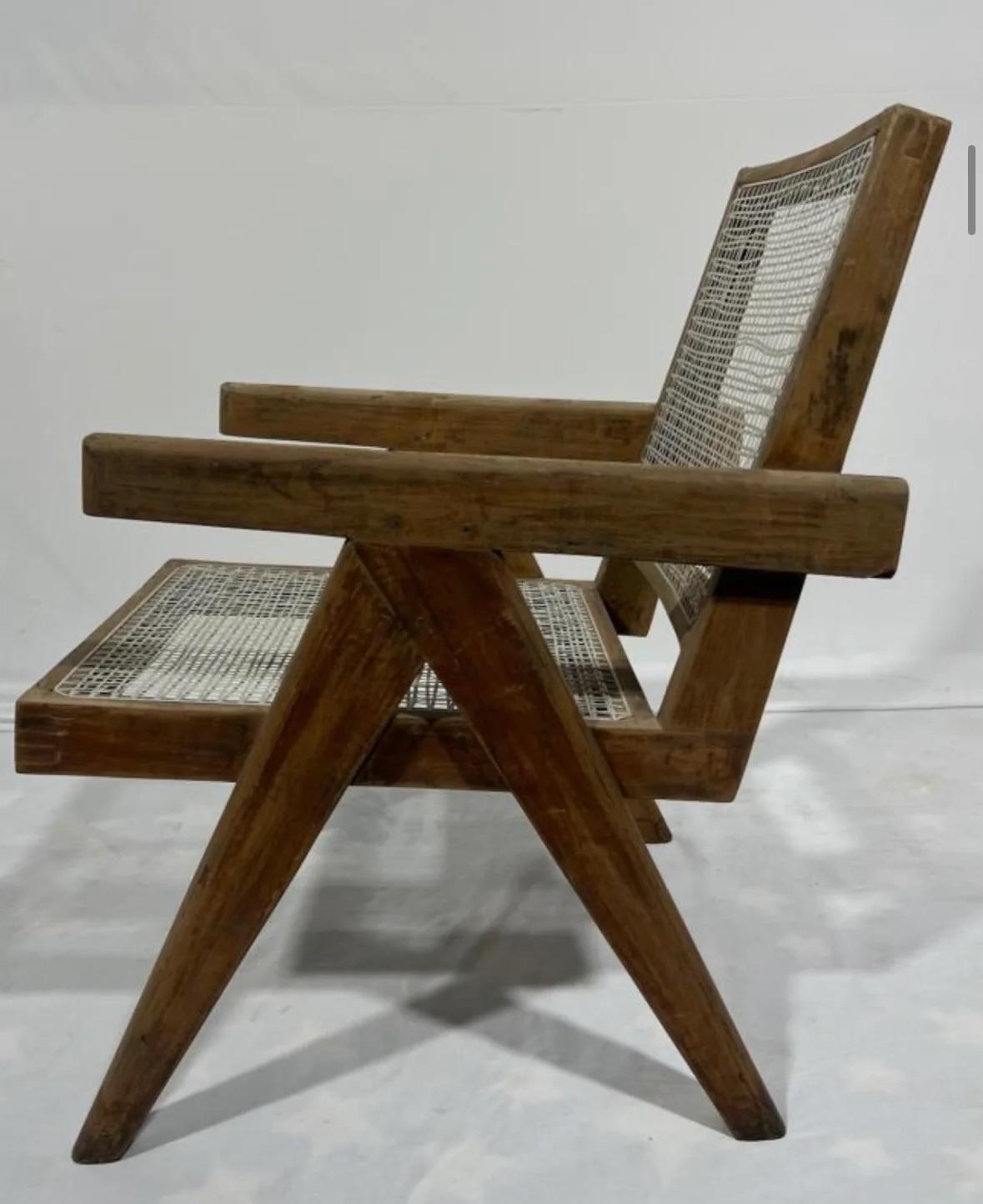 Sedia Pierre Jeanneret, 1950 Chandigarh in vendita 10
