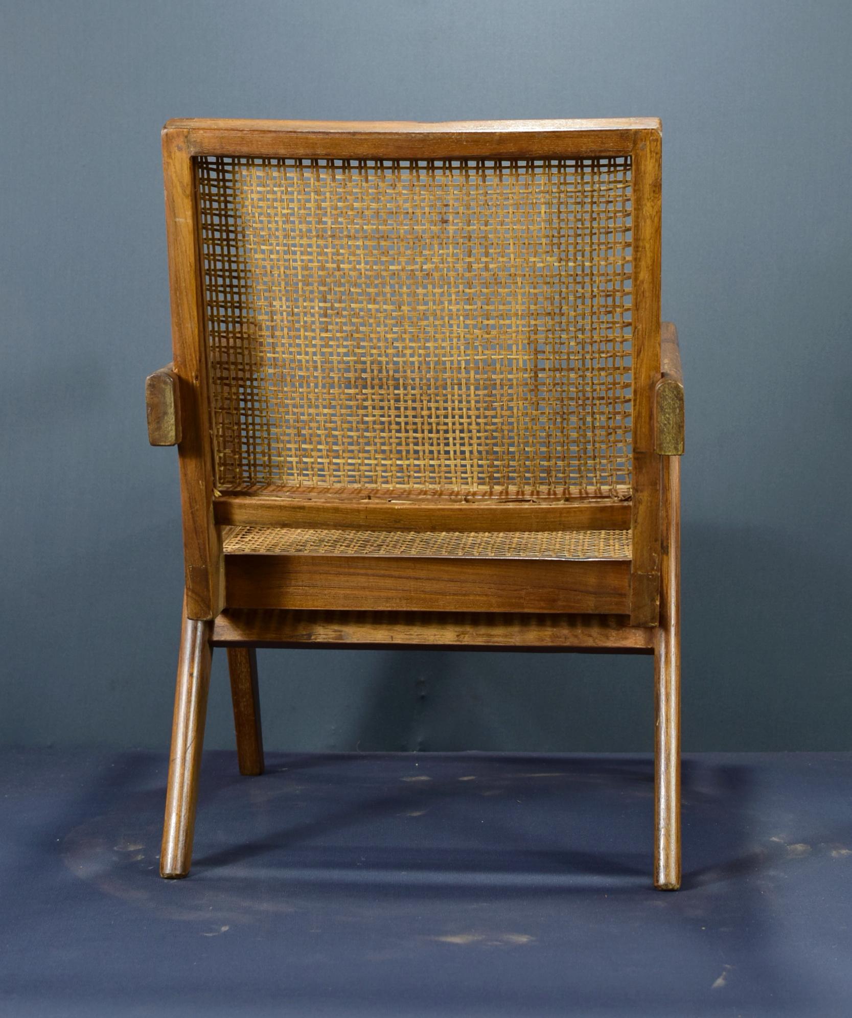 Sillón Pierre Jeanneret Auténtico Moderno de Mediados de Siglo PJ-SI-29-A mediados del siglo XX en venta