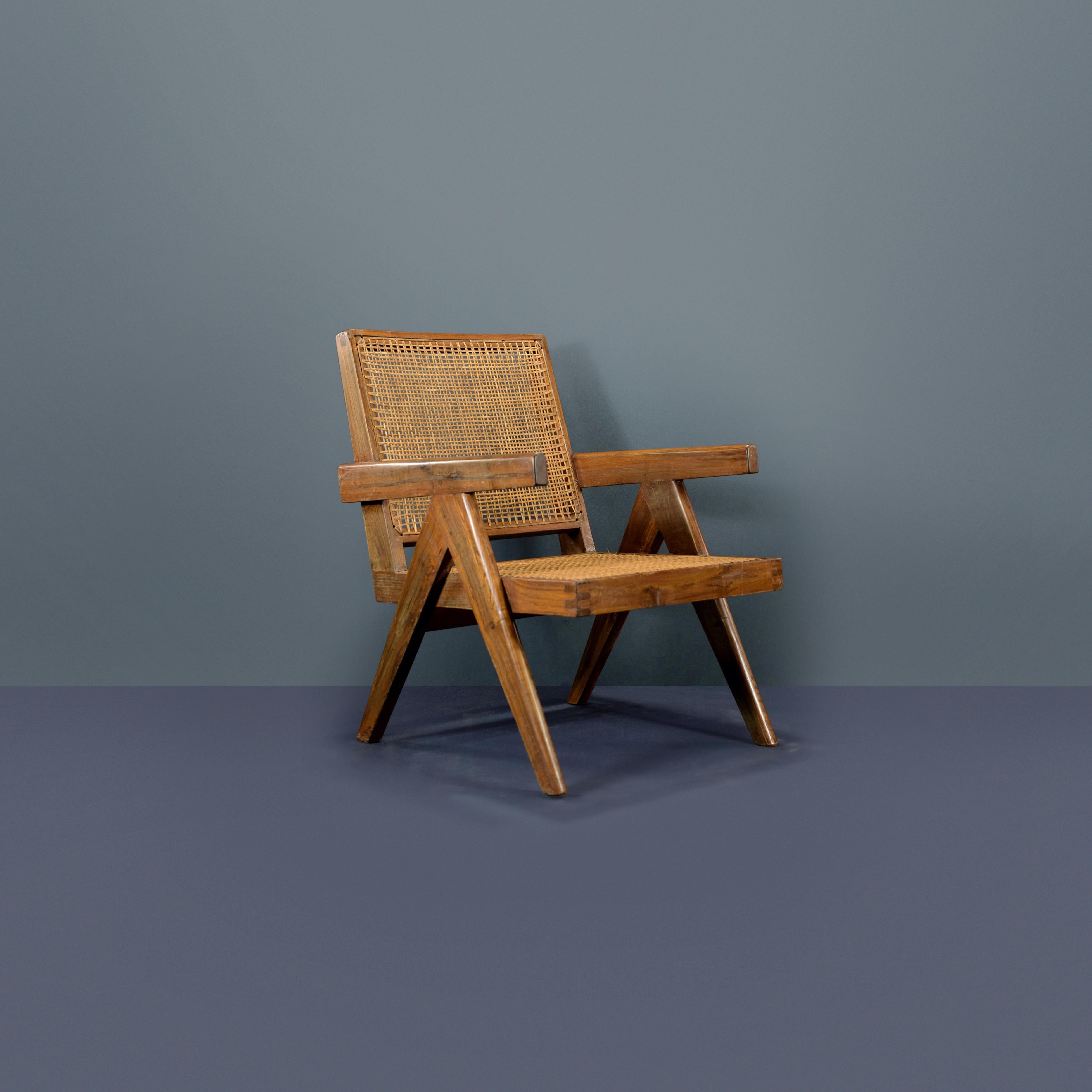 Pierre Jeanneret Easy Chair Authentischer Mid-Century Modern Sessel PJ-SI-29-A im Angebot 1
