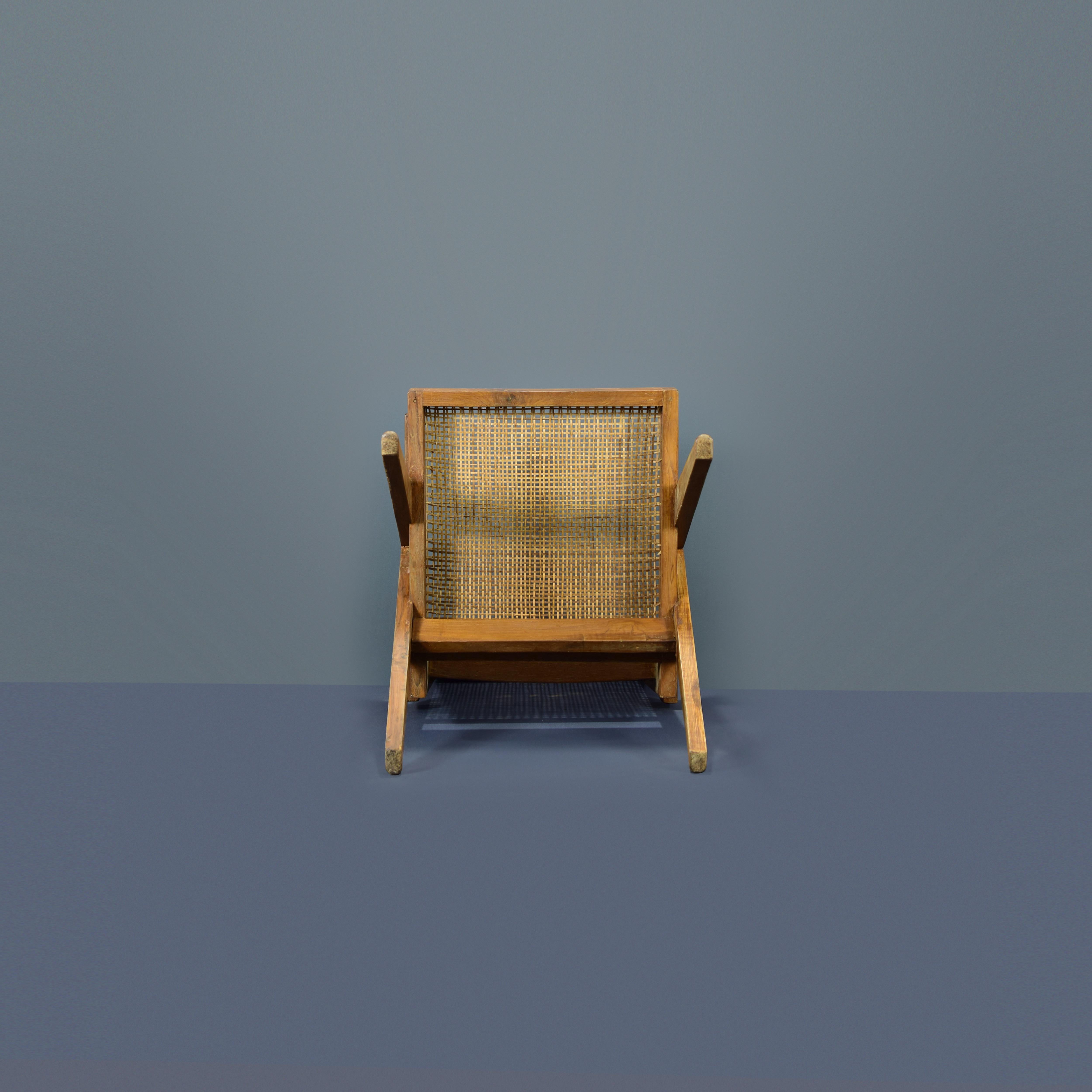 Pierre Jeanneret Easy Chair Authentischer Mid-Century Modern Sessel PJ-SI-29-A im Angebot 2