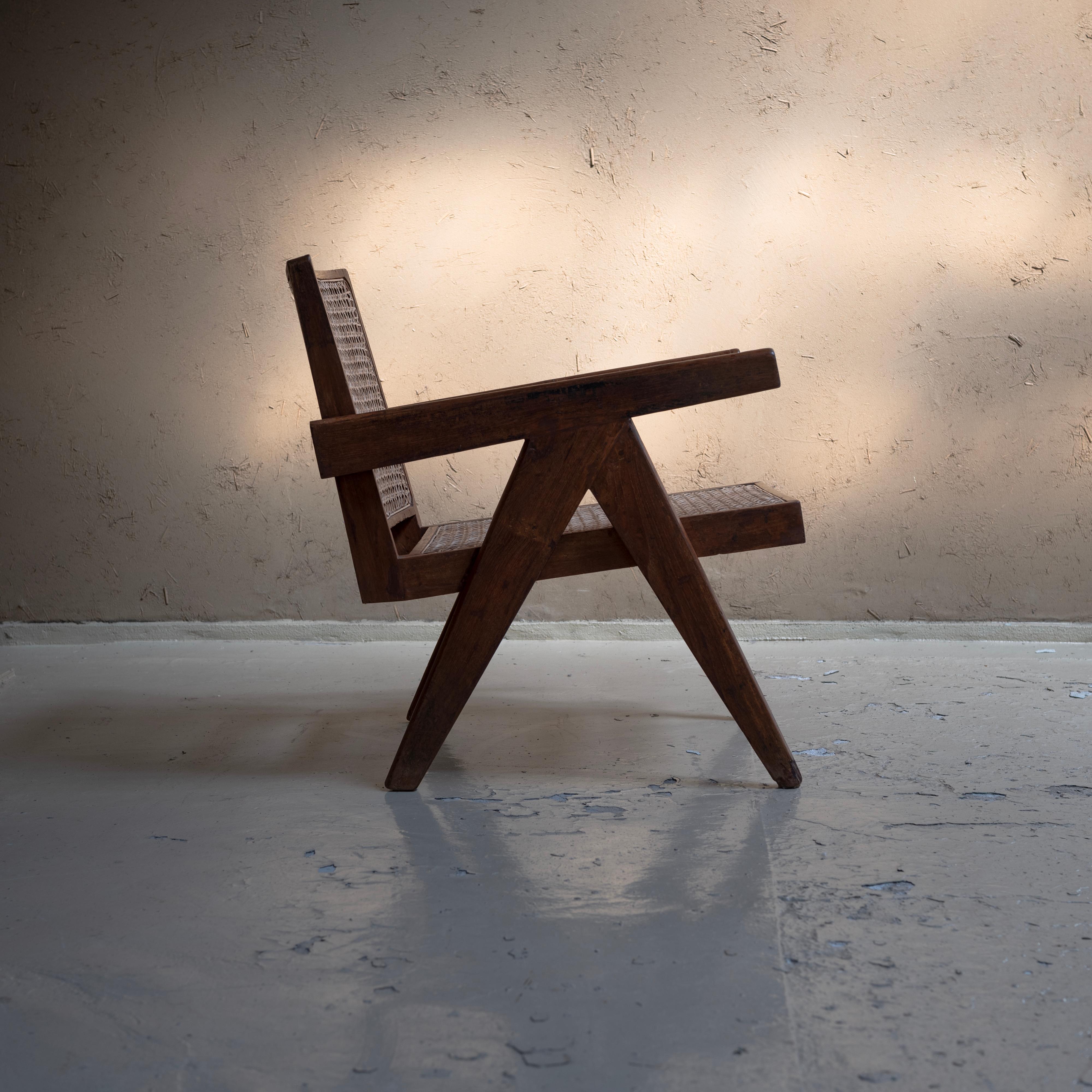 Pierre Jeanneret , Easy Chair for Chandigarh, Teak , 1950s 2