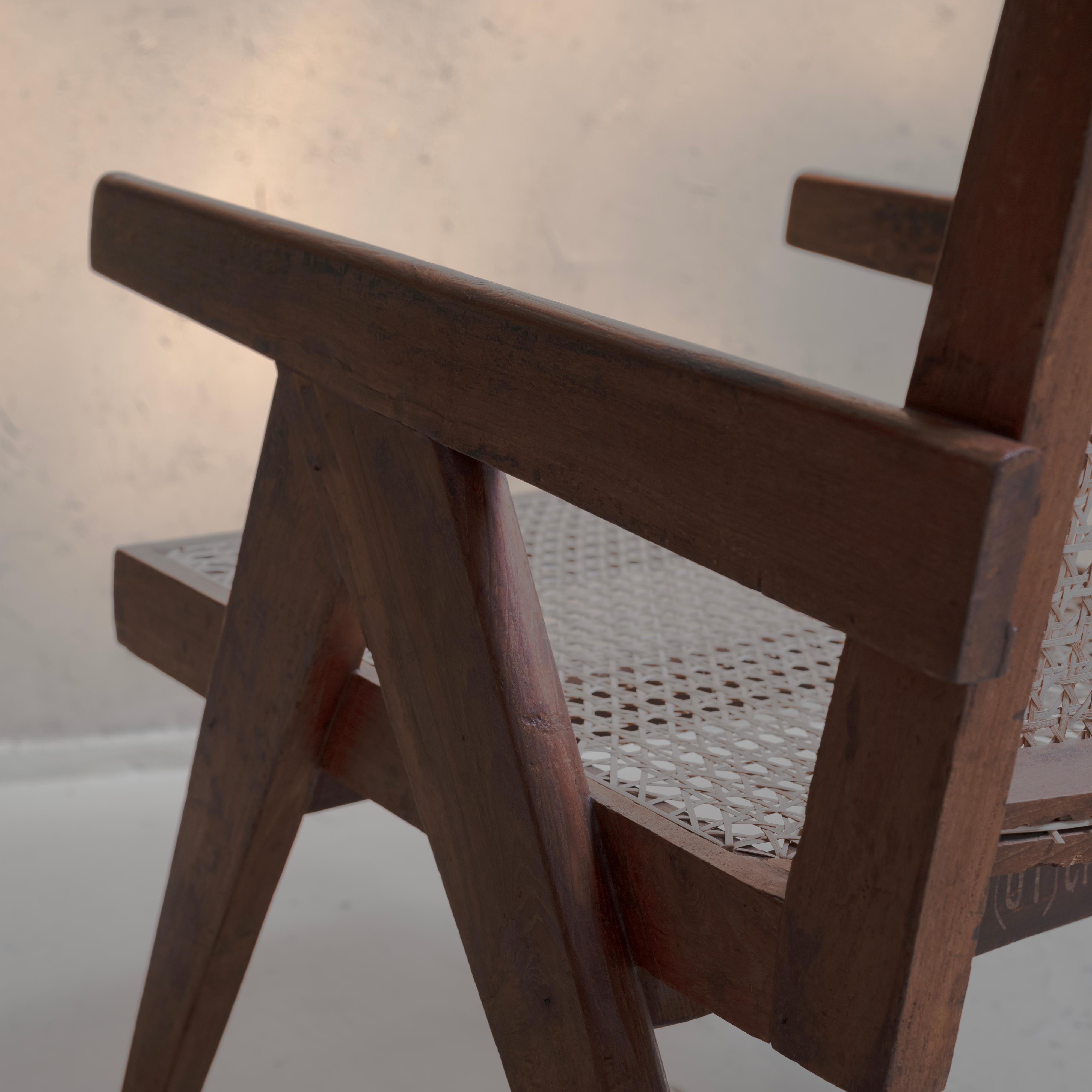 Pierre Jeanneret , Easy Chair for Chandigarh, Teak , 1950s 3
