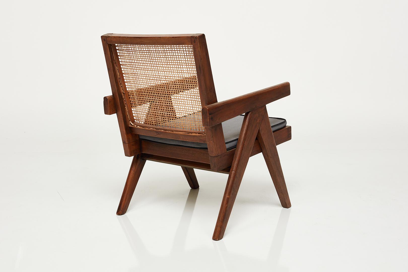 Mid-Century Modern Pierre Jeanneret Easy Chair For Sale