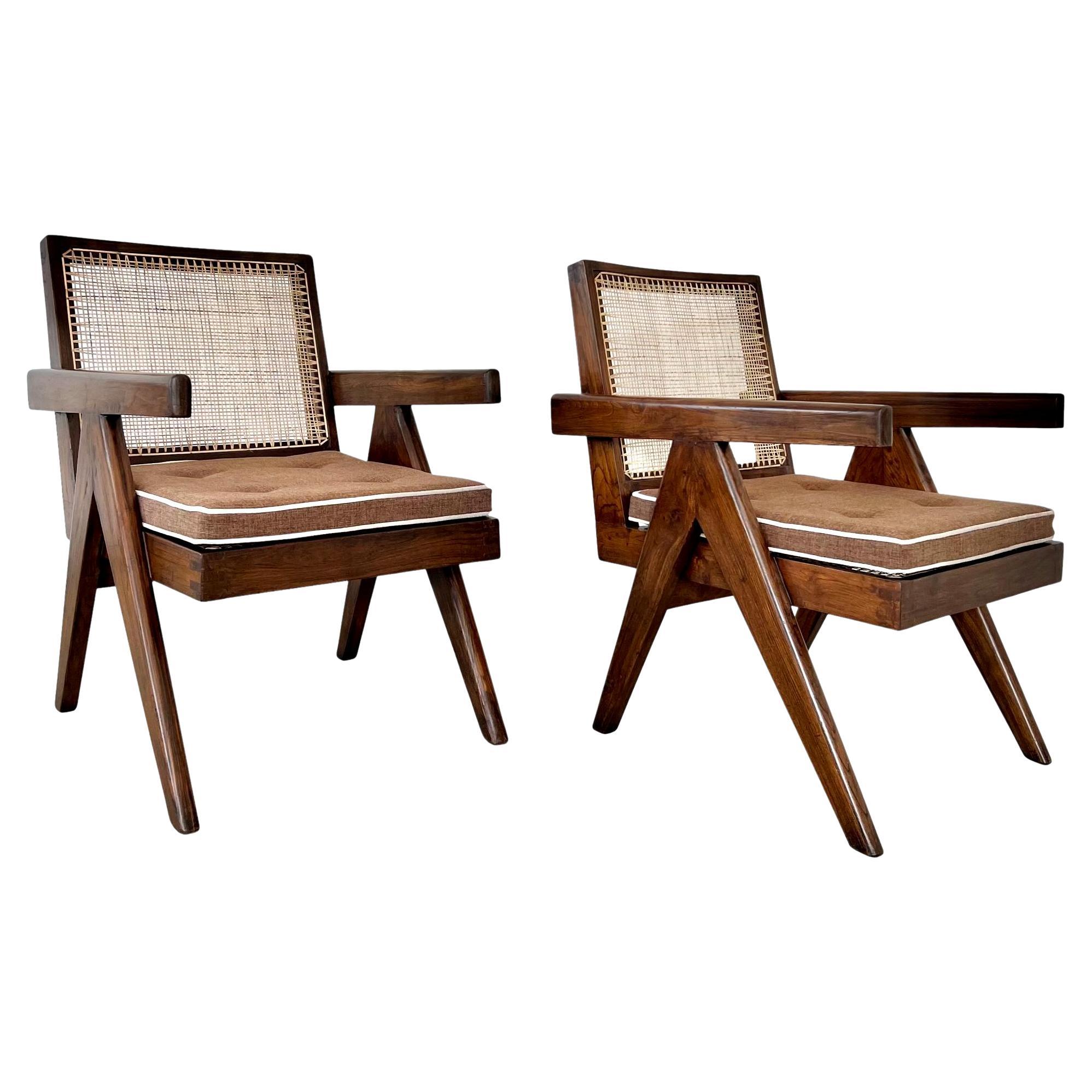 Desk Chair by Pierre Jeanneret for Punjab University at 1stDibs