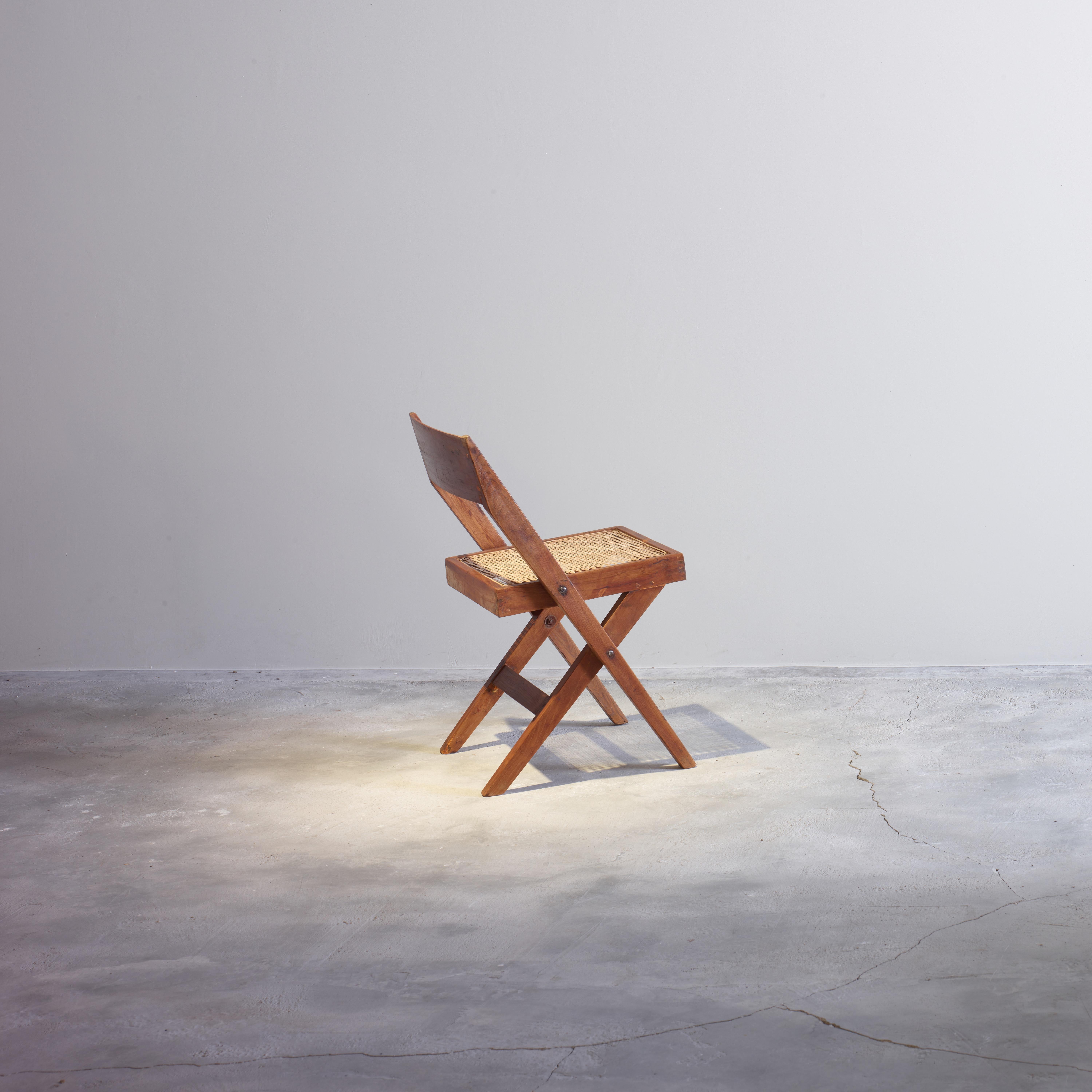 Pierre Jeanneret / Eulie Chowdhury PJ/EC-SI-51-A Chairs / Authentic Mid-Century For Sale 2