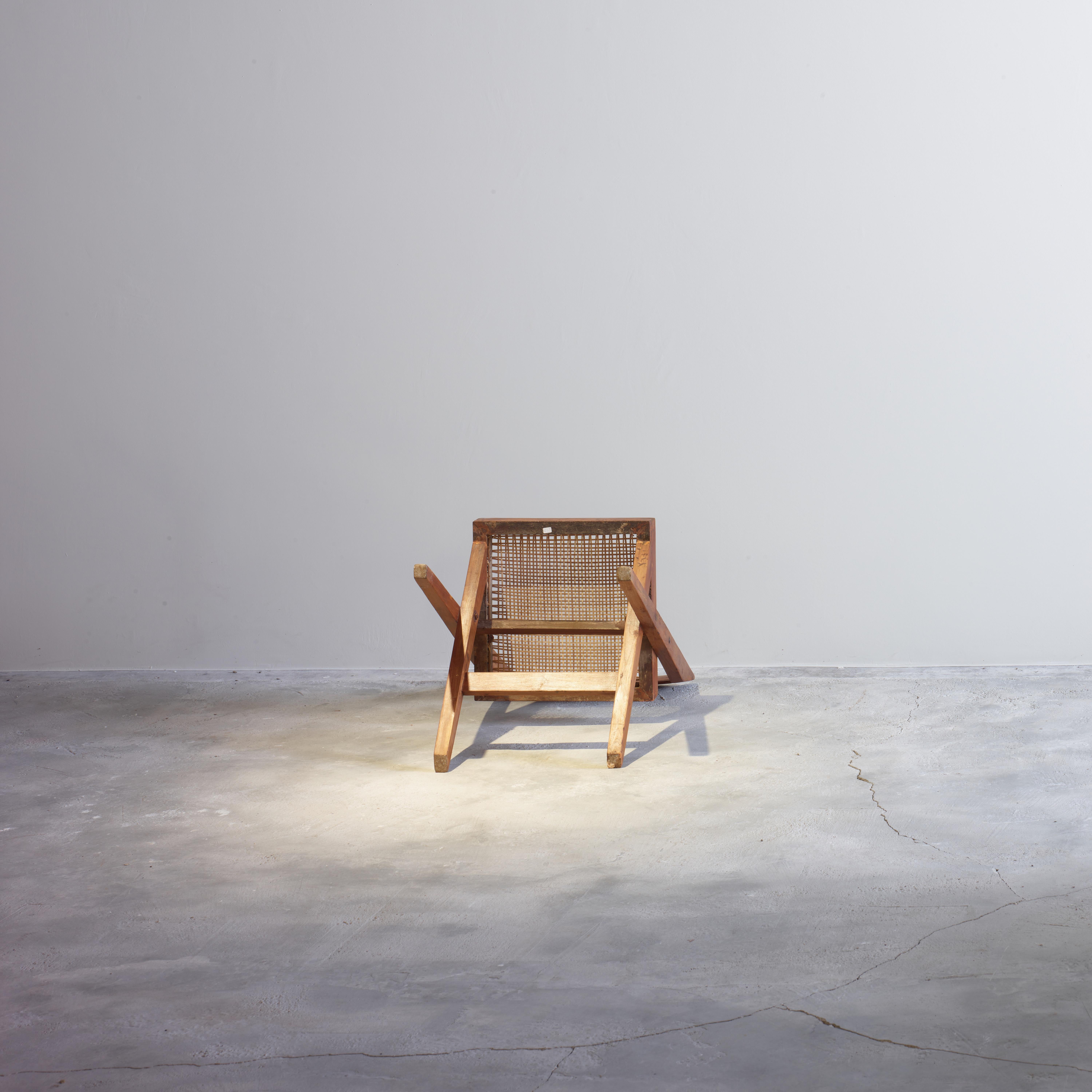 Pierre Jeanneret / Eulie Chowdhury PJ/EC-SI-51-A Chairs / Authentic Mid-Century For Sale 4