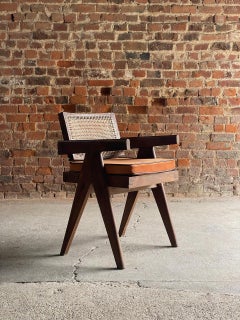Pierre Jeanneret Floating Back Office Chair Model PJ-010100T circa 1955 Chair 3