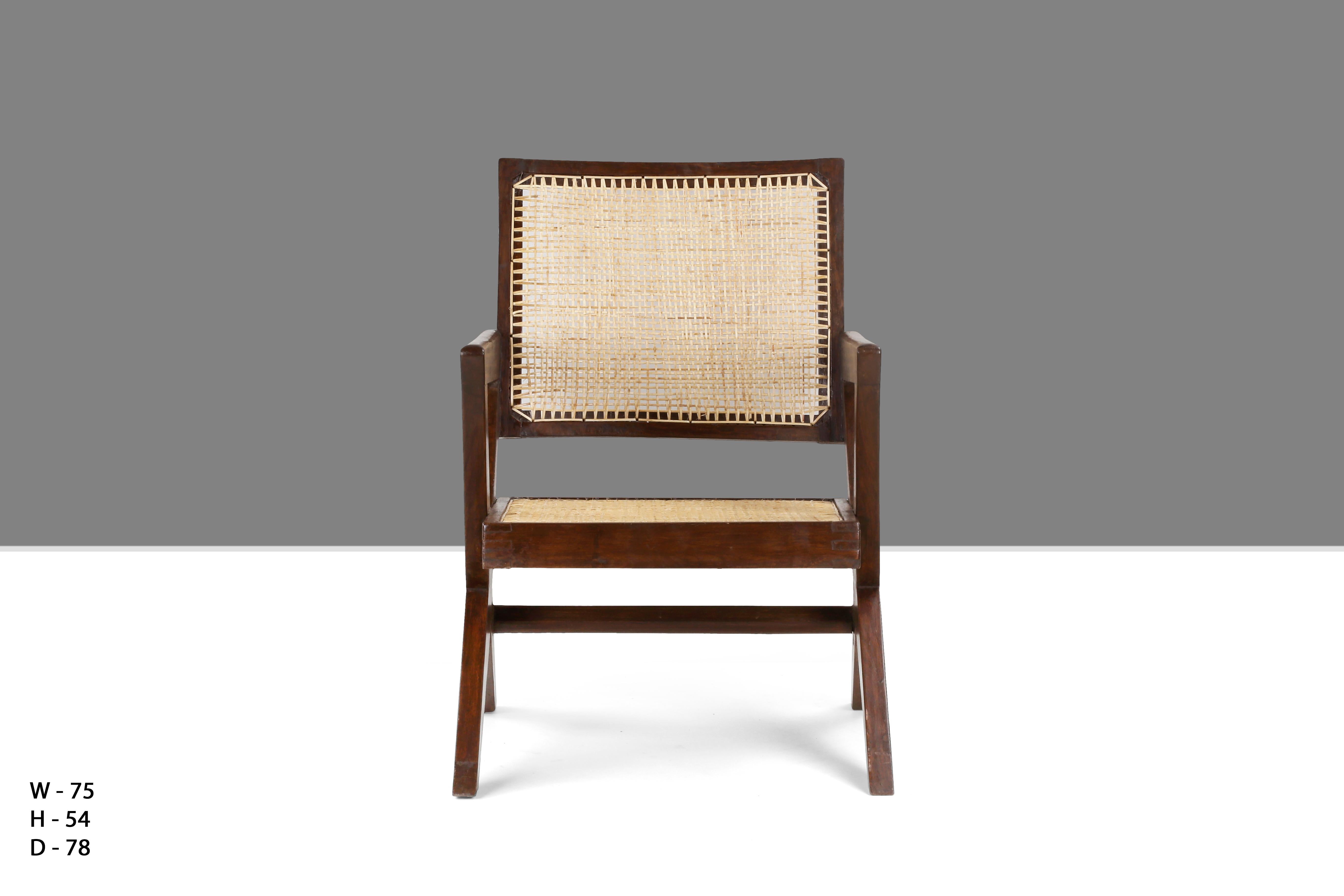Mid-20th Century Pierre Jeanneret PJ-SI-45-A X-Easy Armchair / Authentic Mid-Century Modern