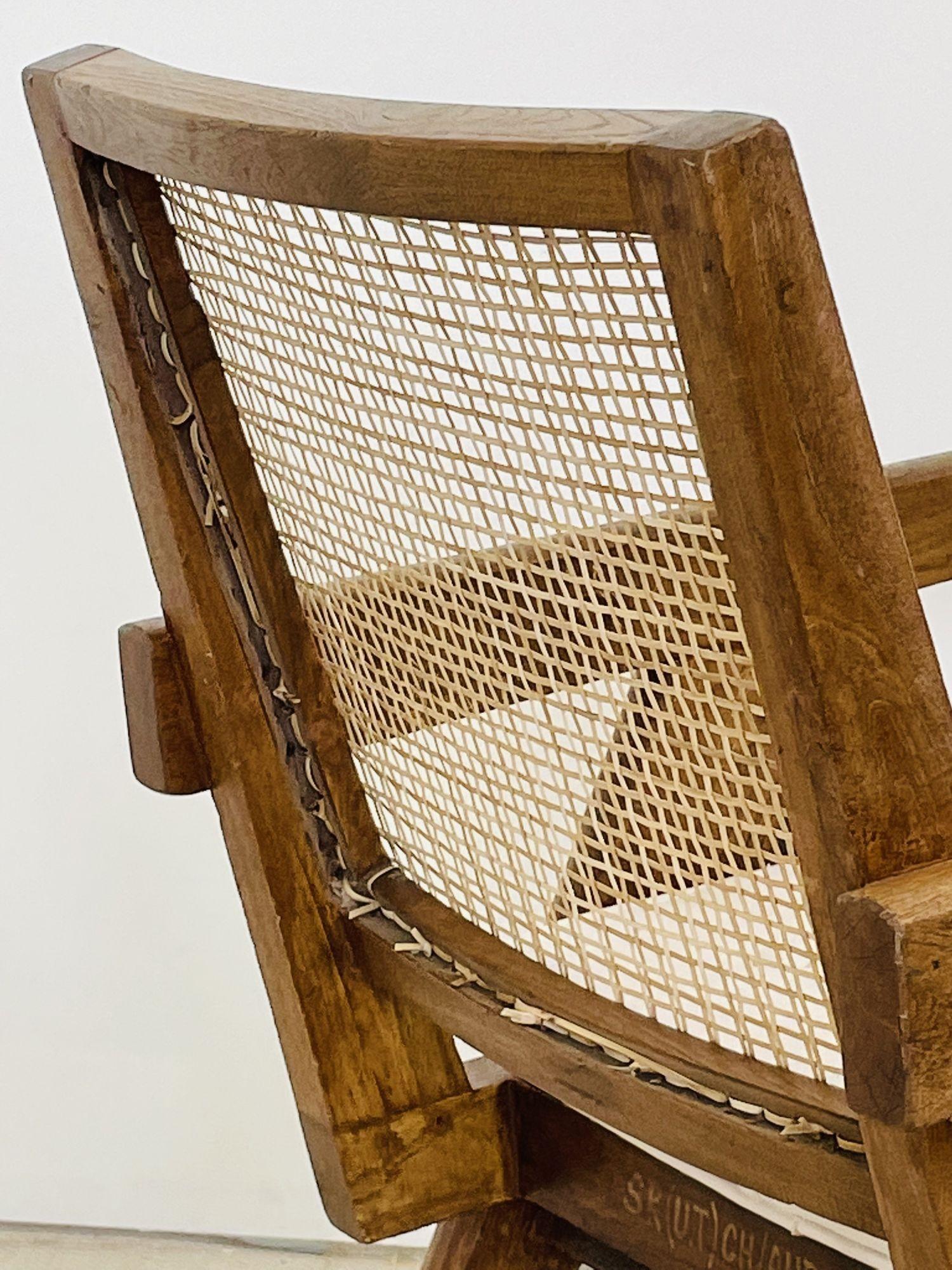 Pierre Jeanneret, French Mid-Century Modern, Easy Armchairs, Teak, Chandigarh 1