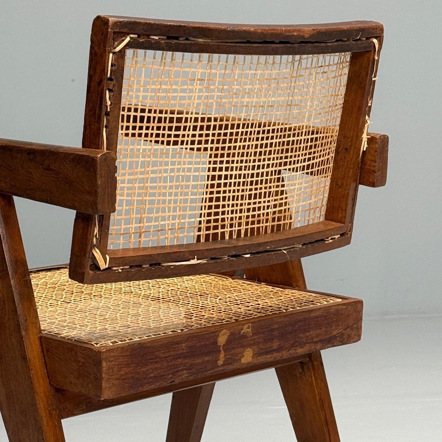 Pierre Jeanneret, French Mid-Century Modern, Floating Back Dining Chairs, Teak 7