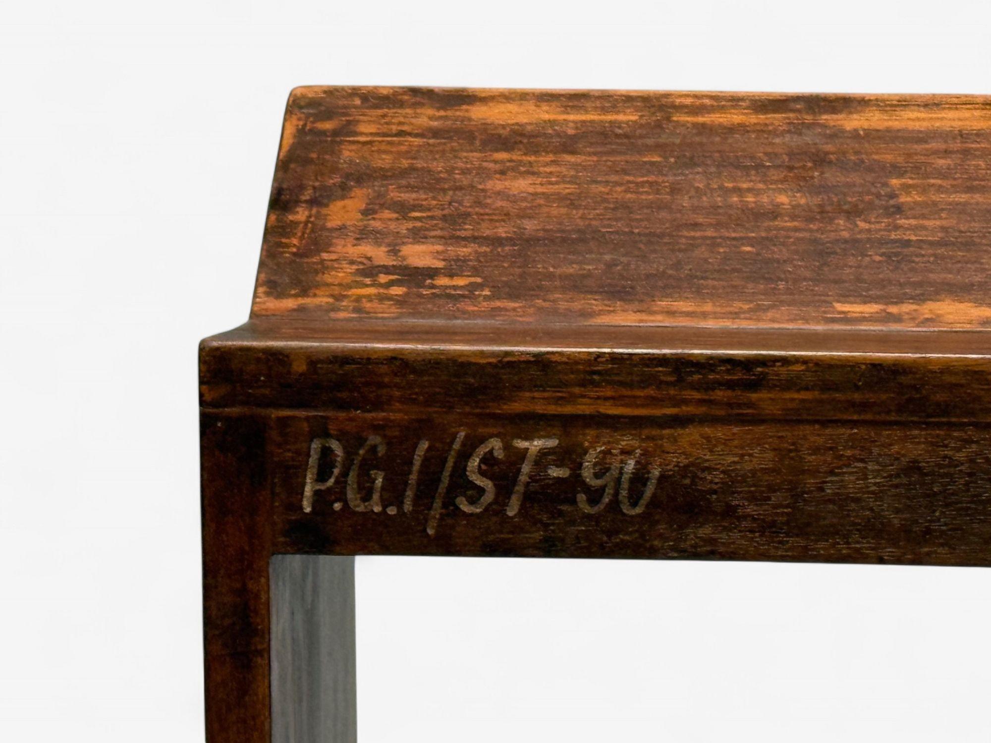 Teak Pierre Jeanneret, French Mid-Century Modern, Sewing Stools, Chandigarh, 1960s For Sale