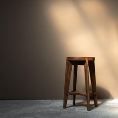 Pierre Jeanneret high stool, India, 1960s