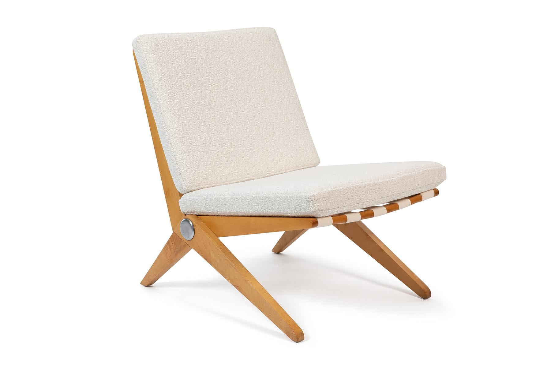 American Pierre Jeanneret Knoll Scissor Chairs