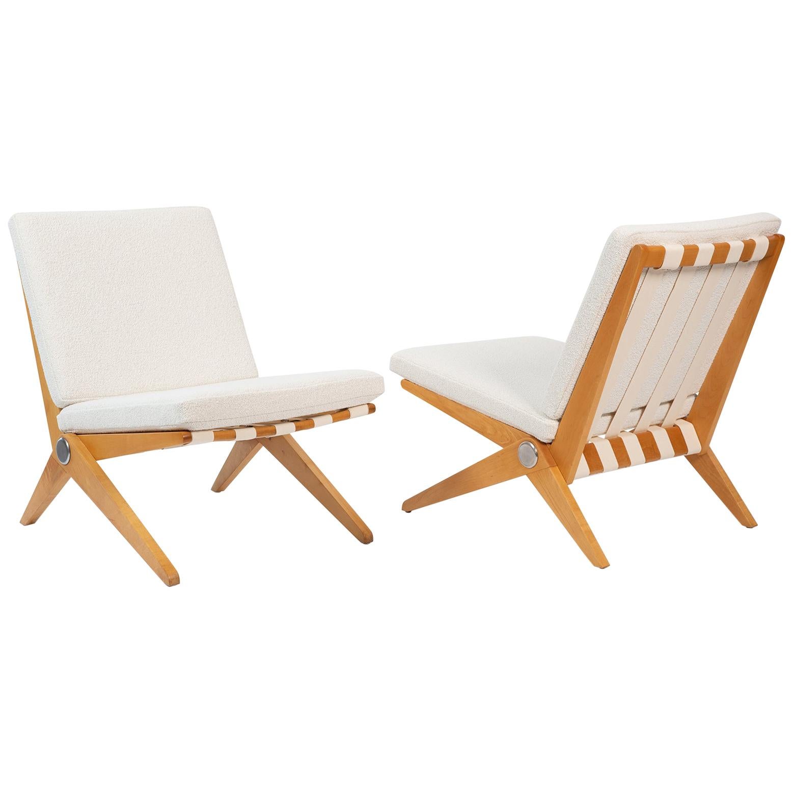 Pierre Jeanneret Knoll Scissor Chairs