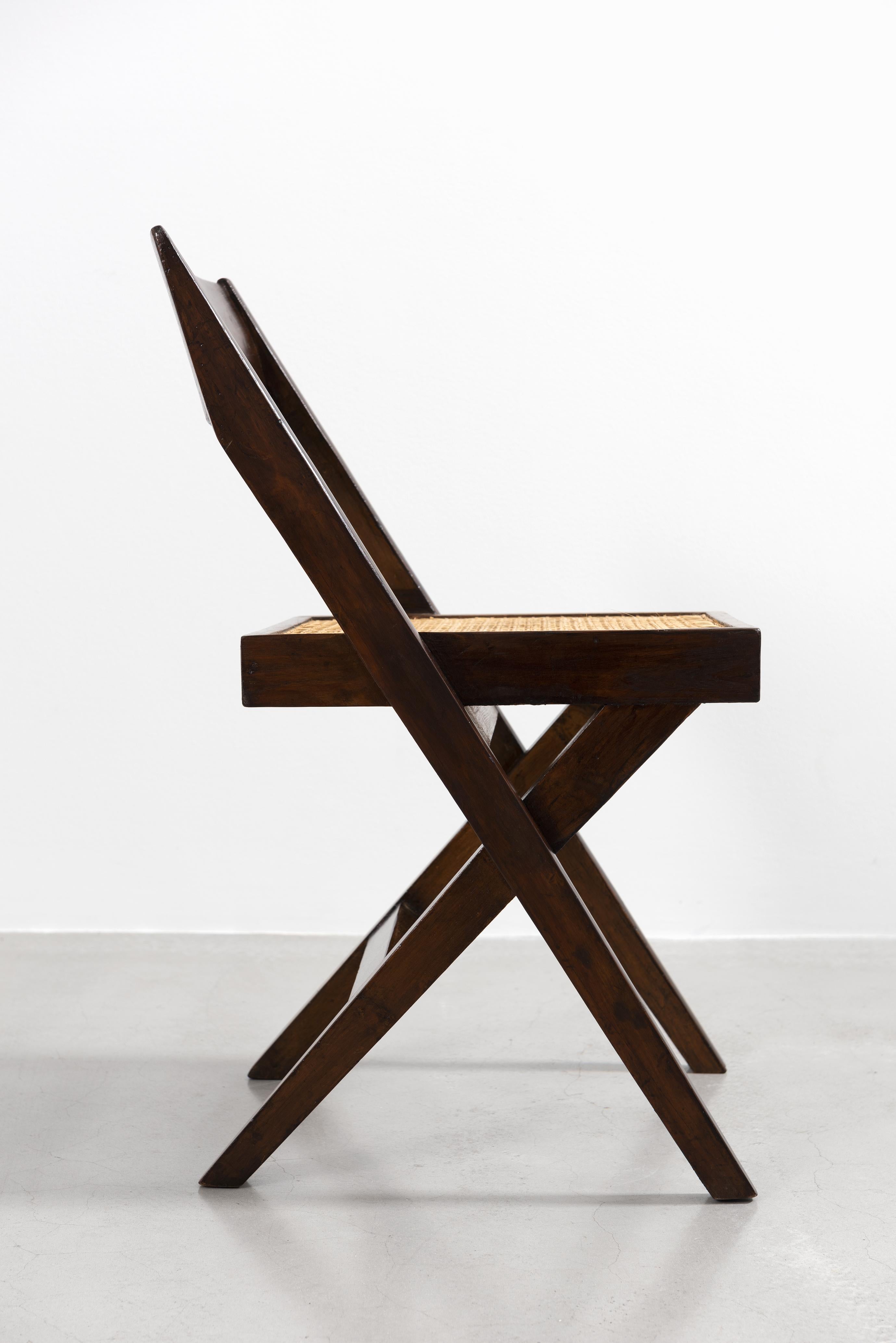 Indien Pierre Jeanneret, chaise de bibliothèque, vers 1959-1960 en vente