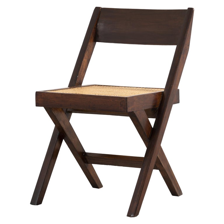 Pierre Jeanneret, Library Chair, circa 1959-1960 For Sale