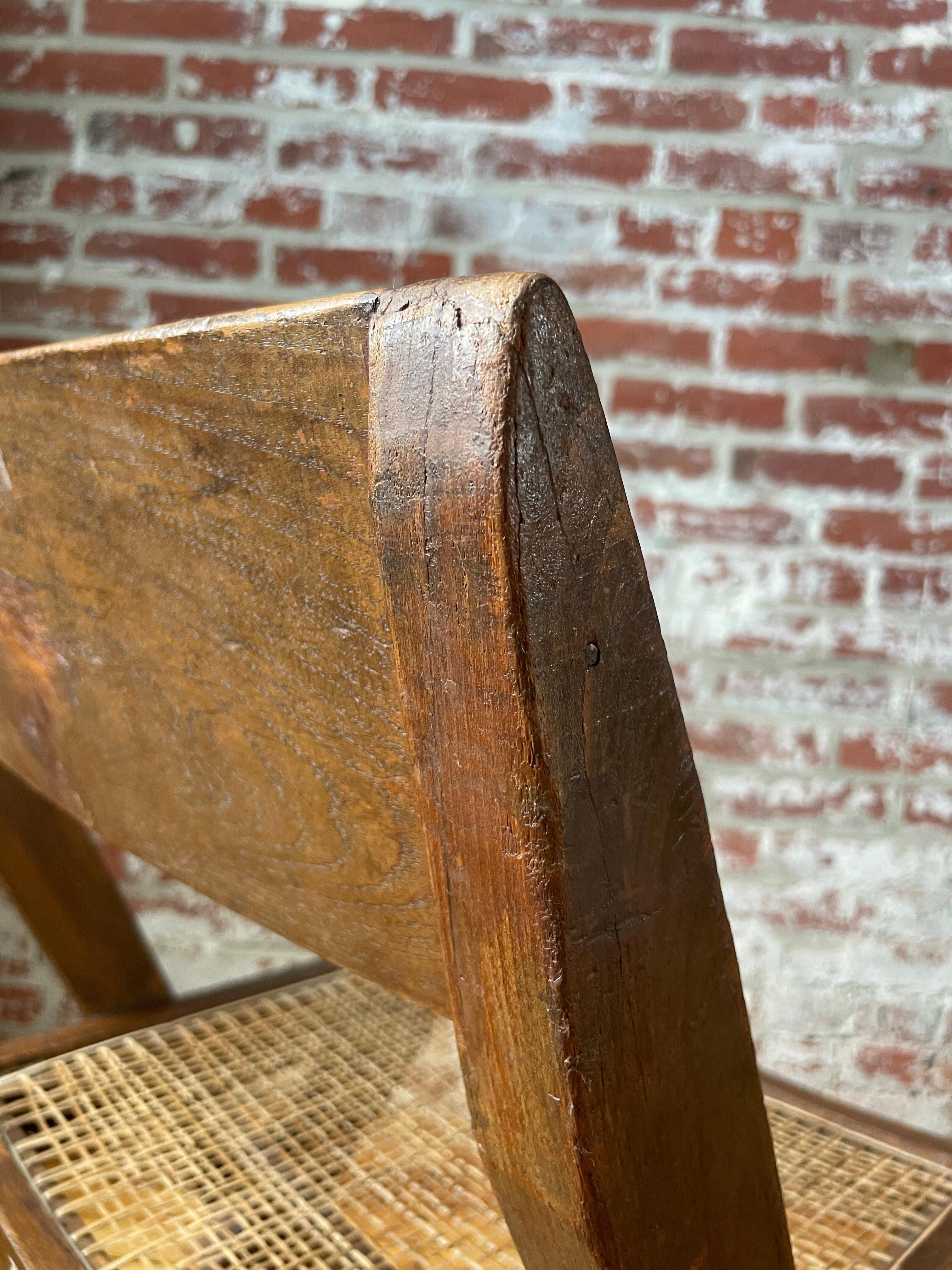 Indian Pierre Jeanneret Library Chair  For Sale
