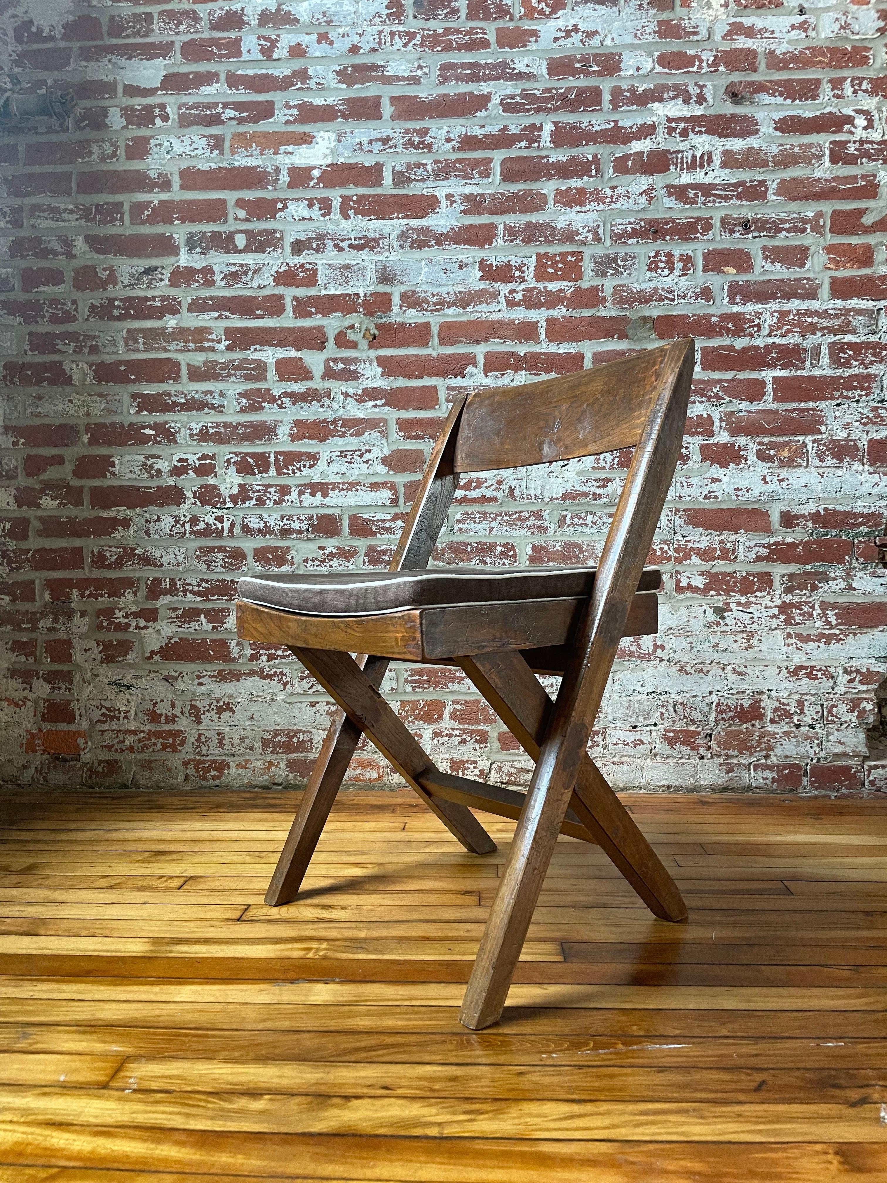 20th Century Pierre Jeanneret Library Chair  For Sale